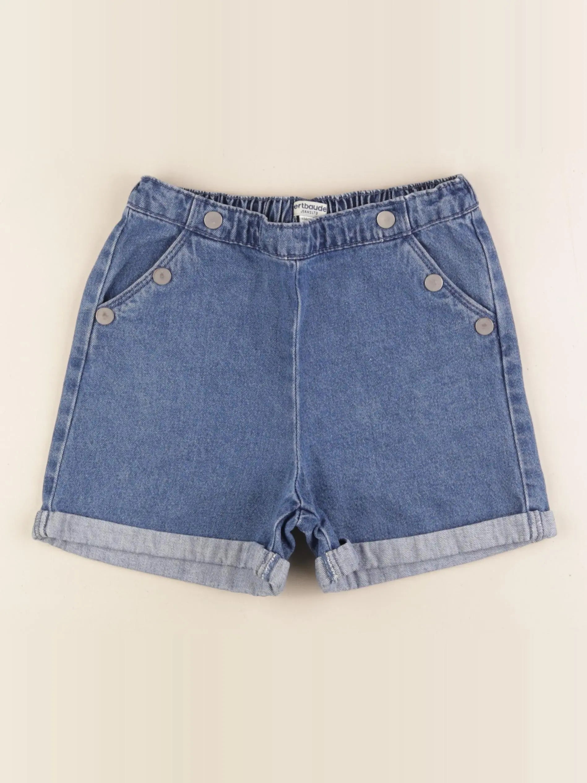 Vertbaudet - short bleu - 9 ans