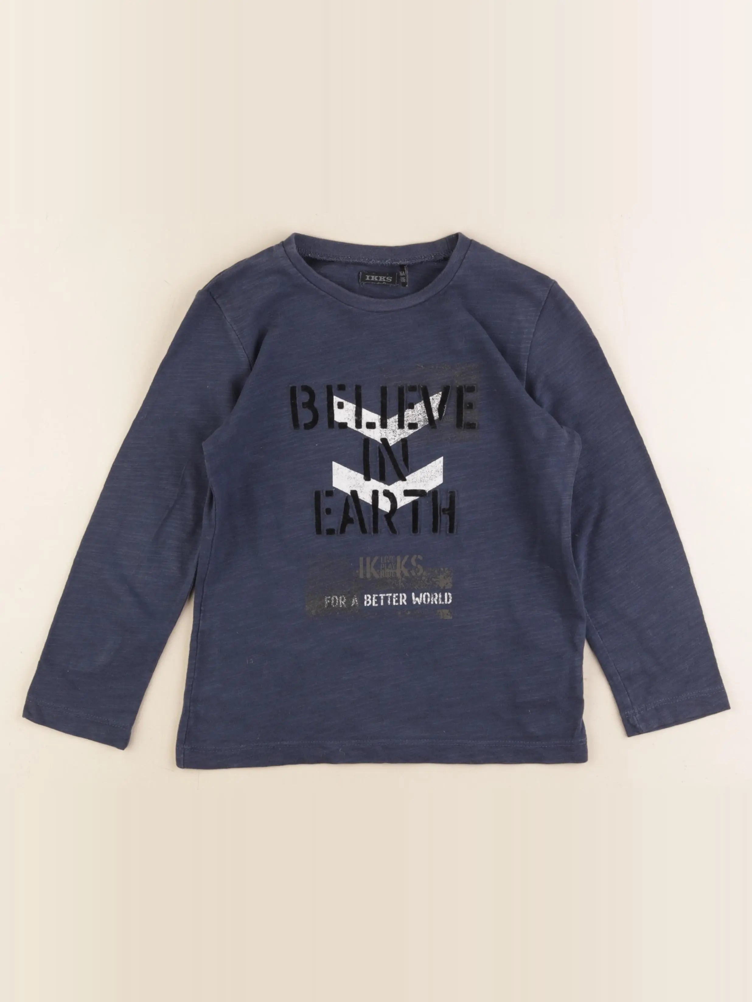 IKKS - tee-shirt bleu - 5 ans