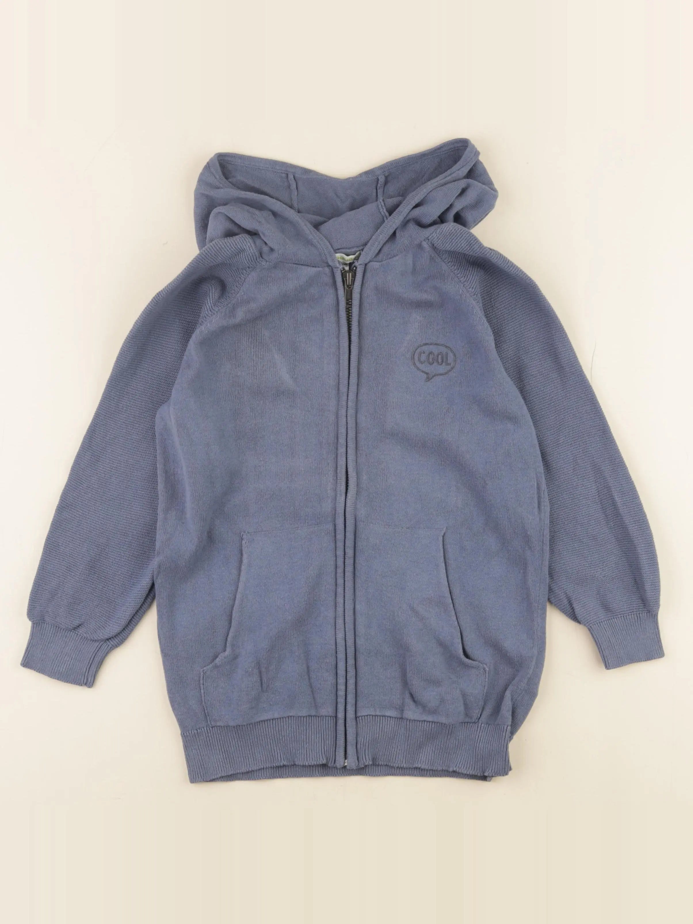 Vertbaudet - gilet bleu - 8 ans