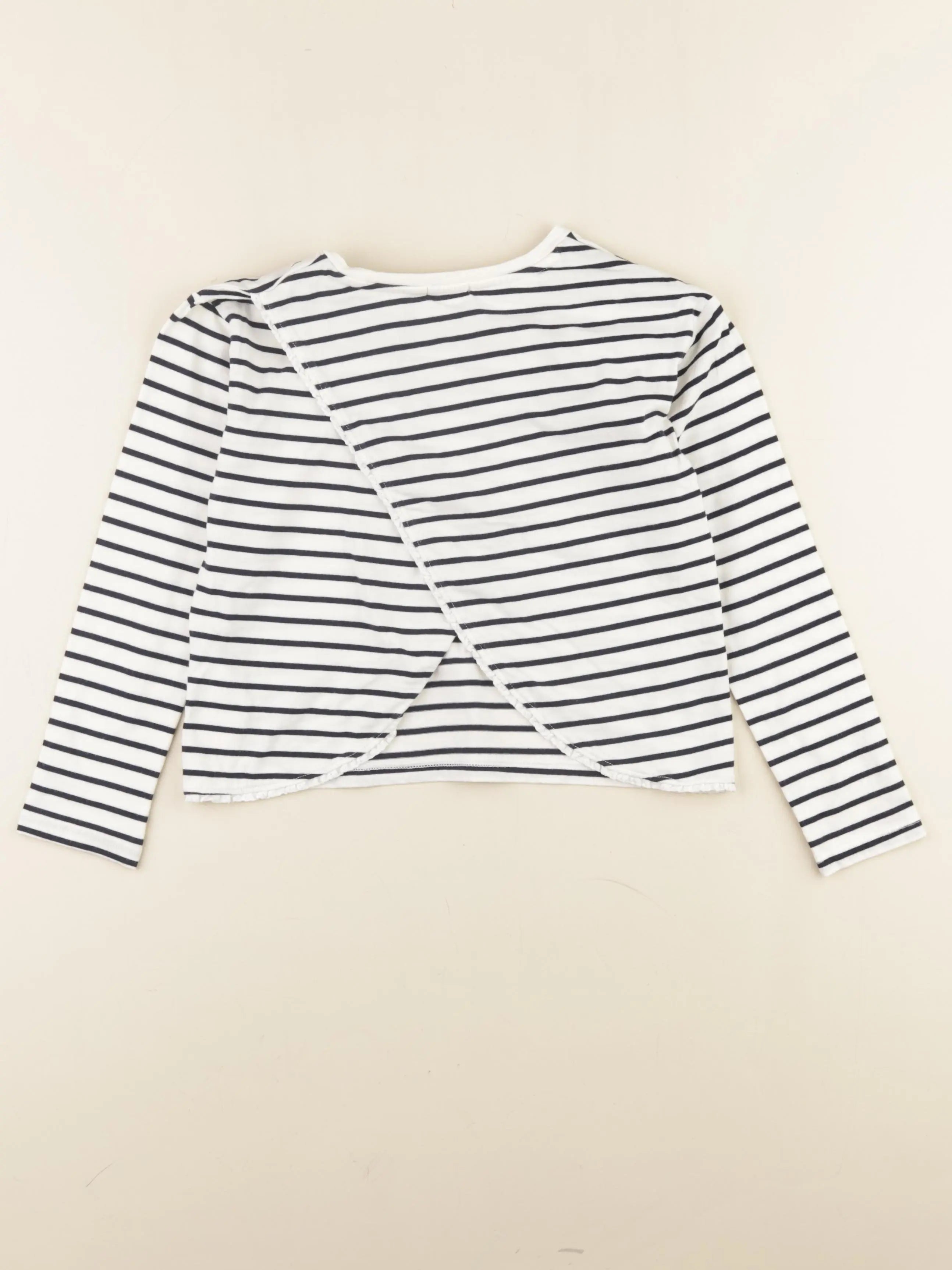 IKKS - tee-shirt blanc, bleu - 8 ans