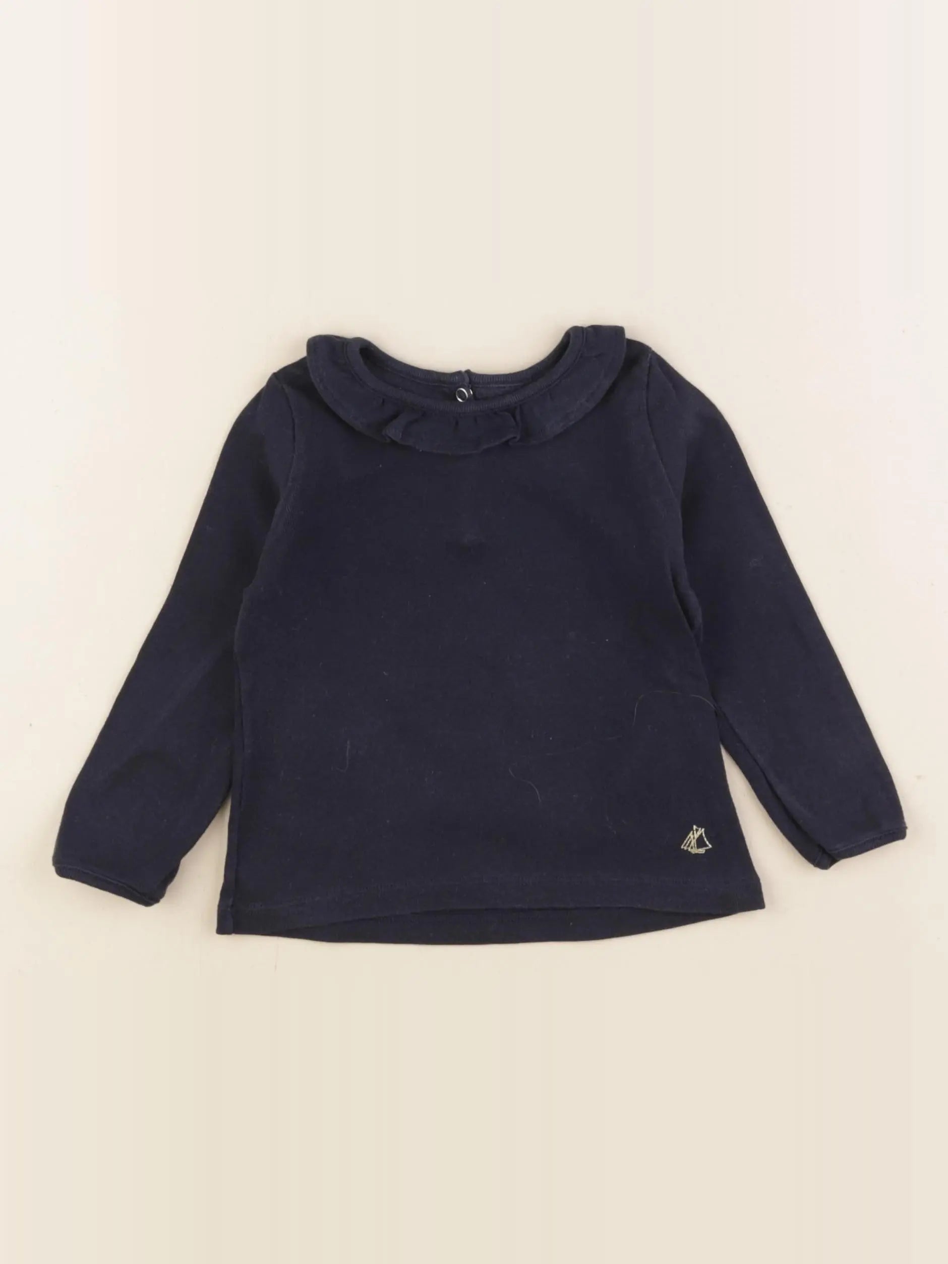 Petit Bateau - tee-shirt bleu - 18 mois