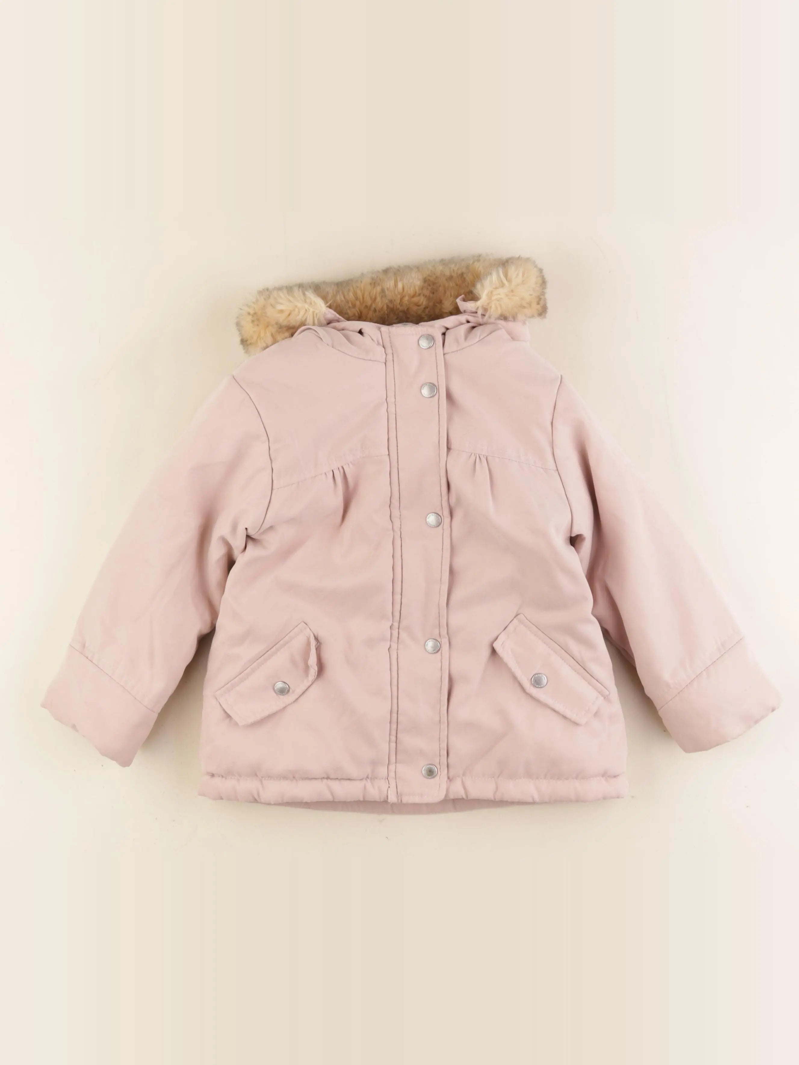 Vertbaudet - manteau rose - 3 ans