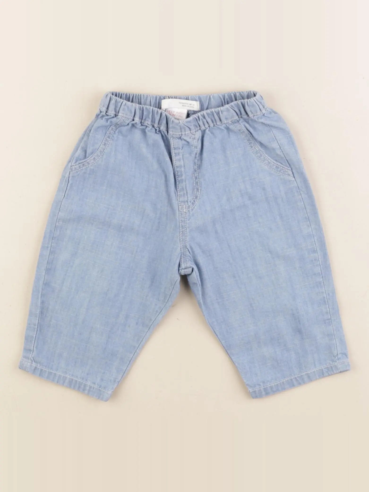 Zara - pantalon bleu - 3/6 mois