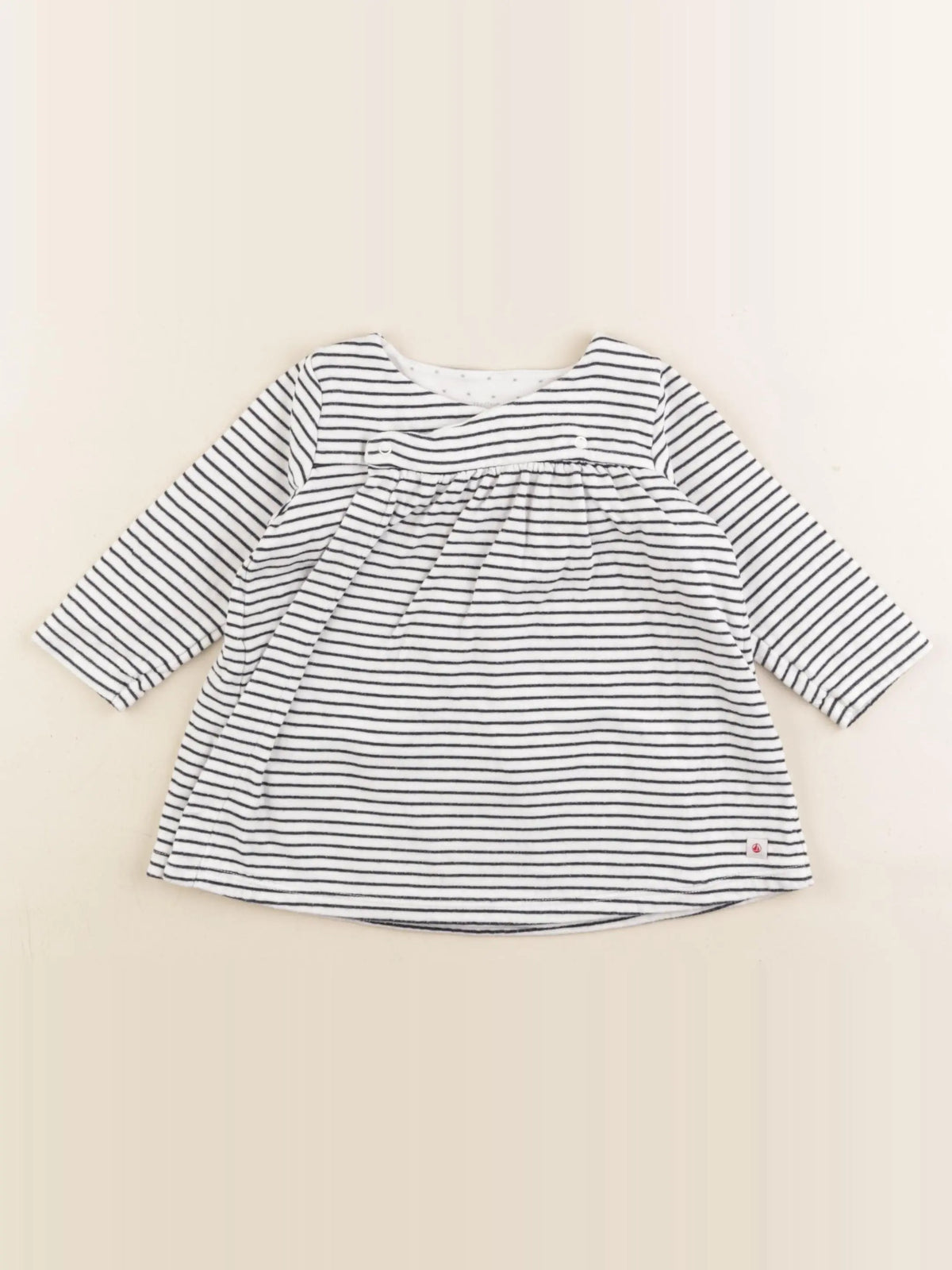 Petit Bateau - robe bleu - 12 mois
