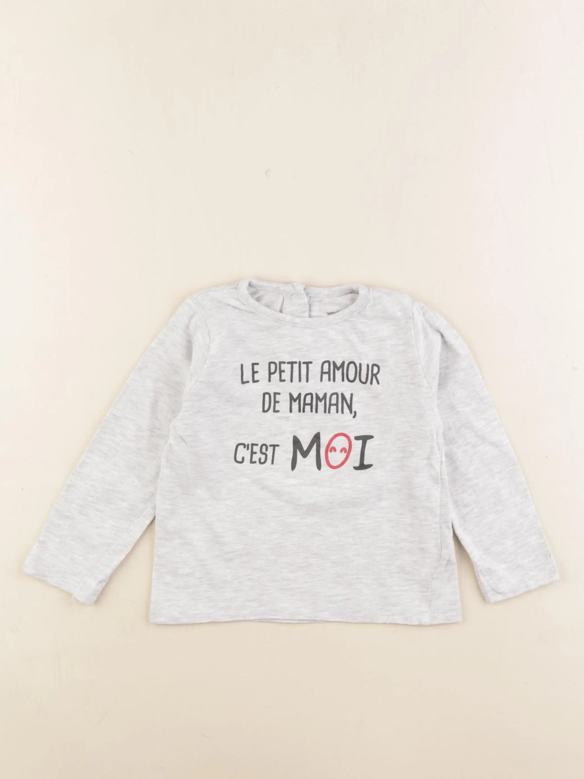 Vertbaudet - tee-shirt gris - 18 mois