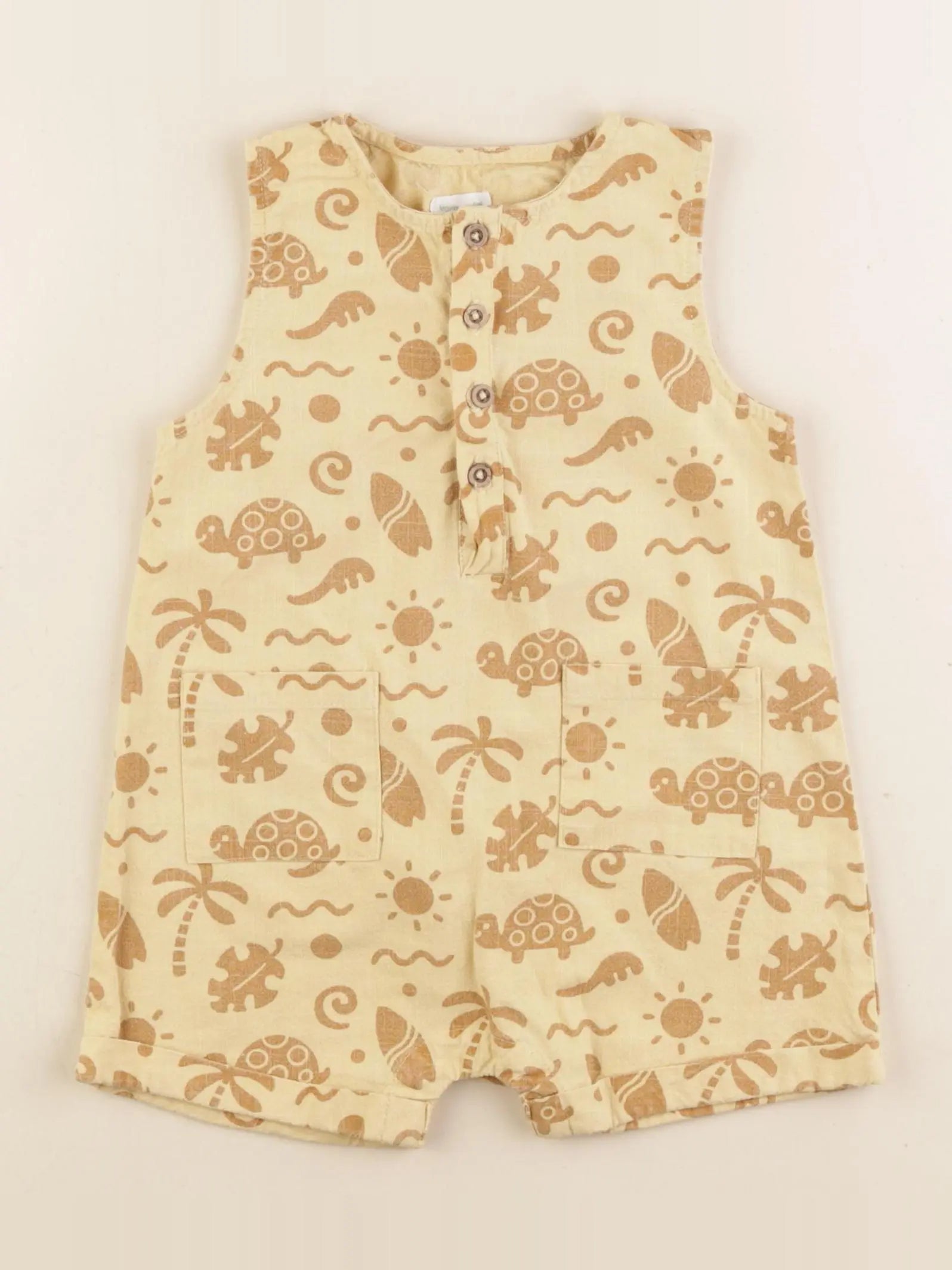 Vertbaudet - combinaison jaune - 24 mois