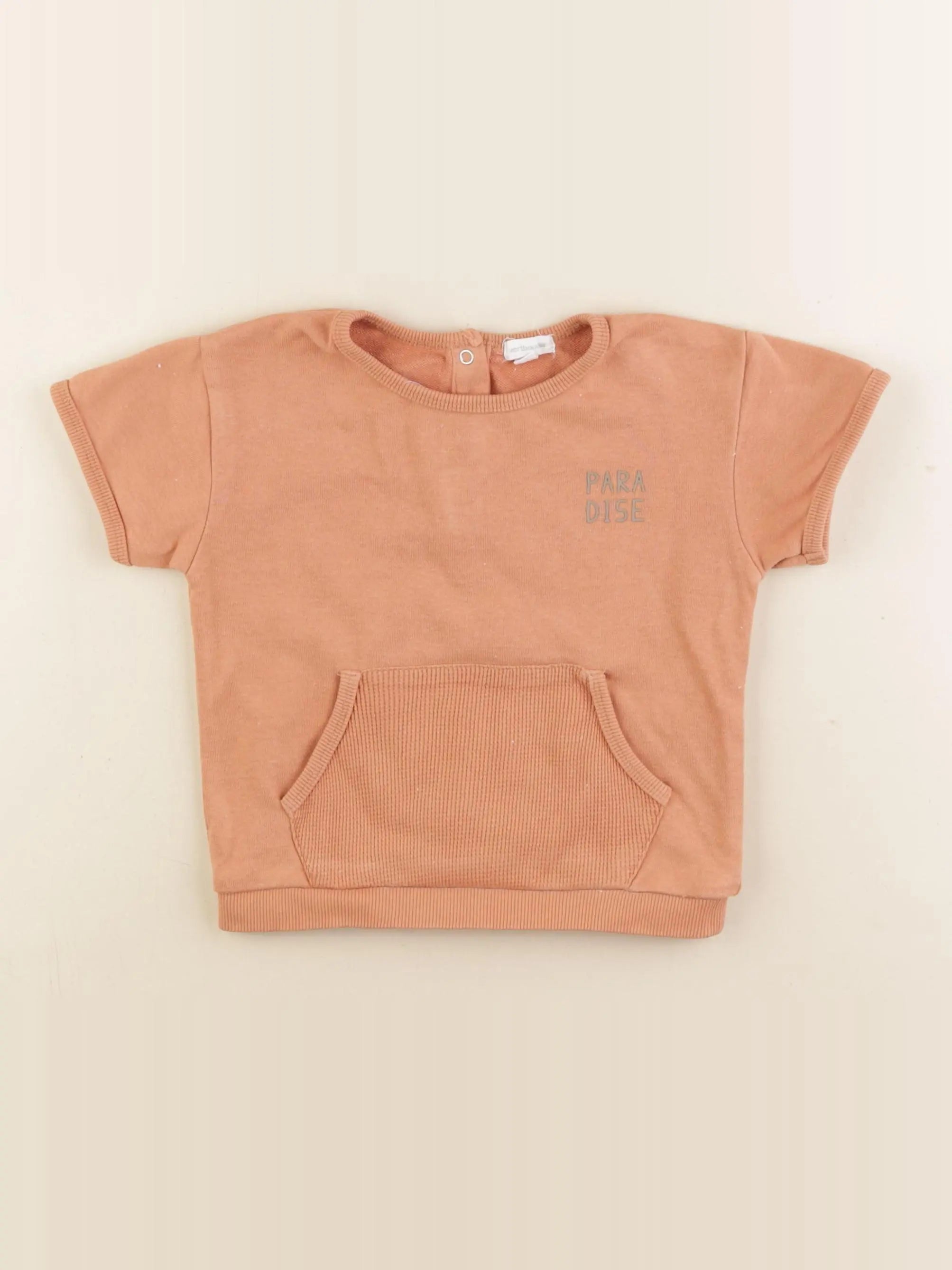 Vertbaudet - tee-shirt orange - 24 mois