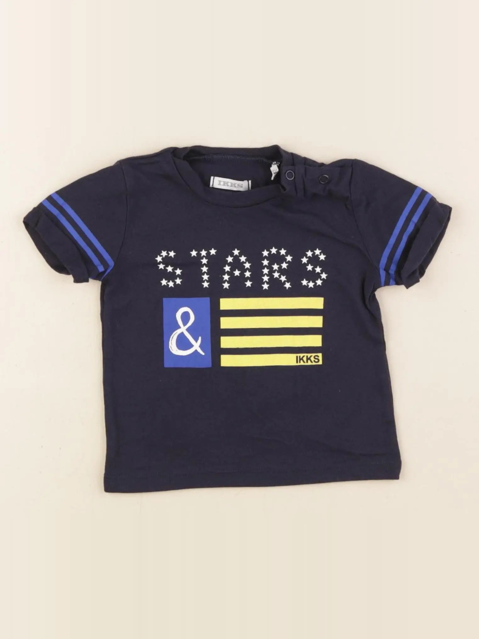 IKKS - tee-shirt bleu - 6 mois