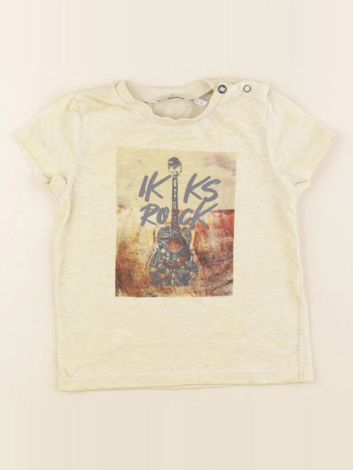 IKKS - tee-shirt jaune - 18 mois
