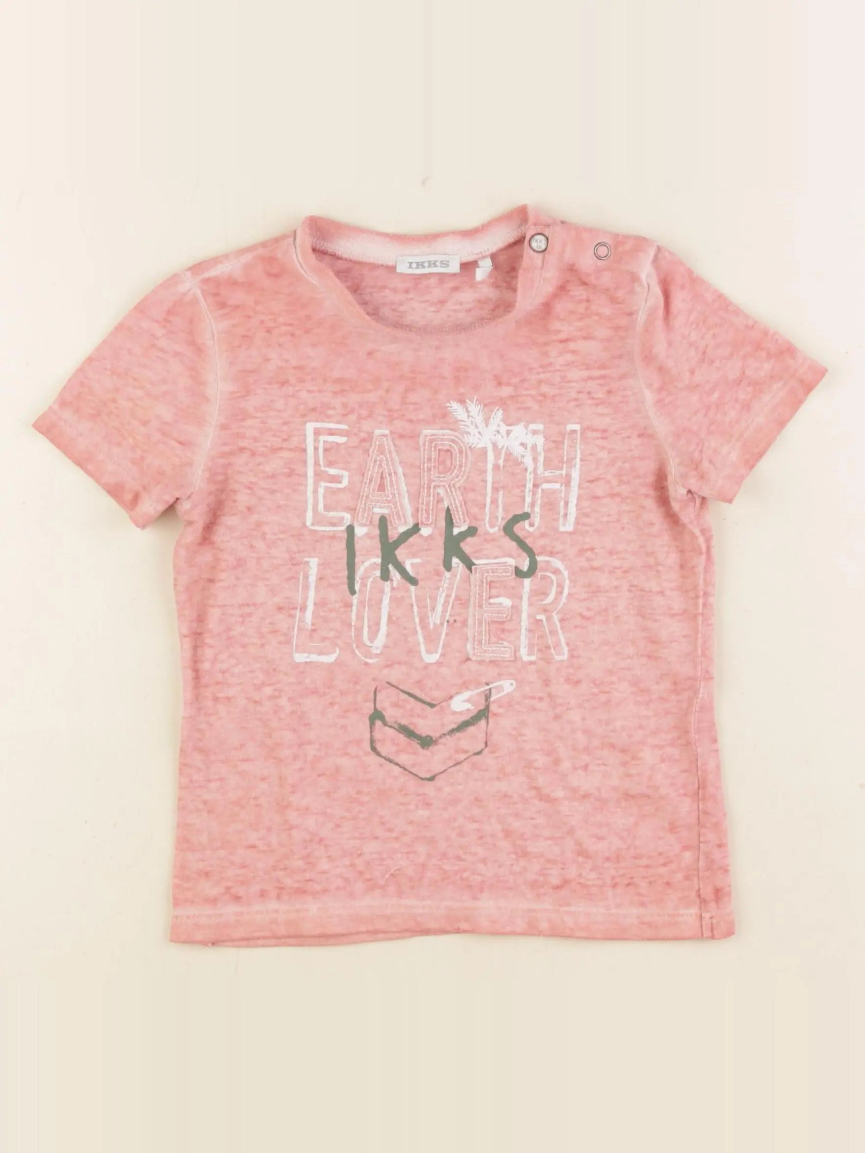 IKKS - tee-shirt rose - 2 ans