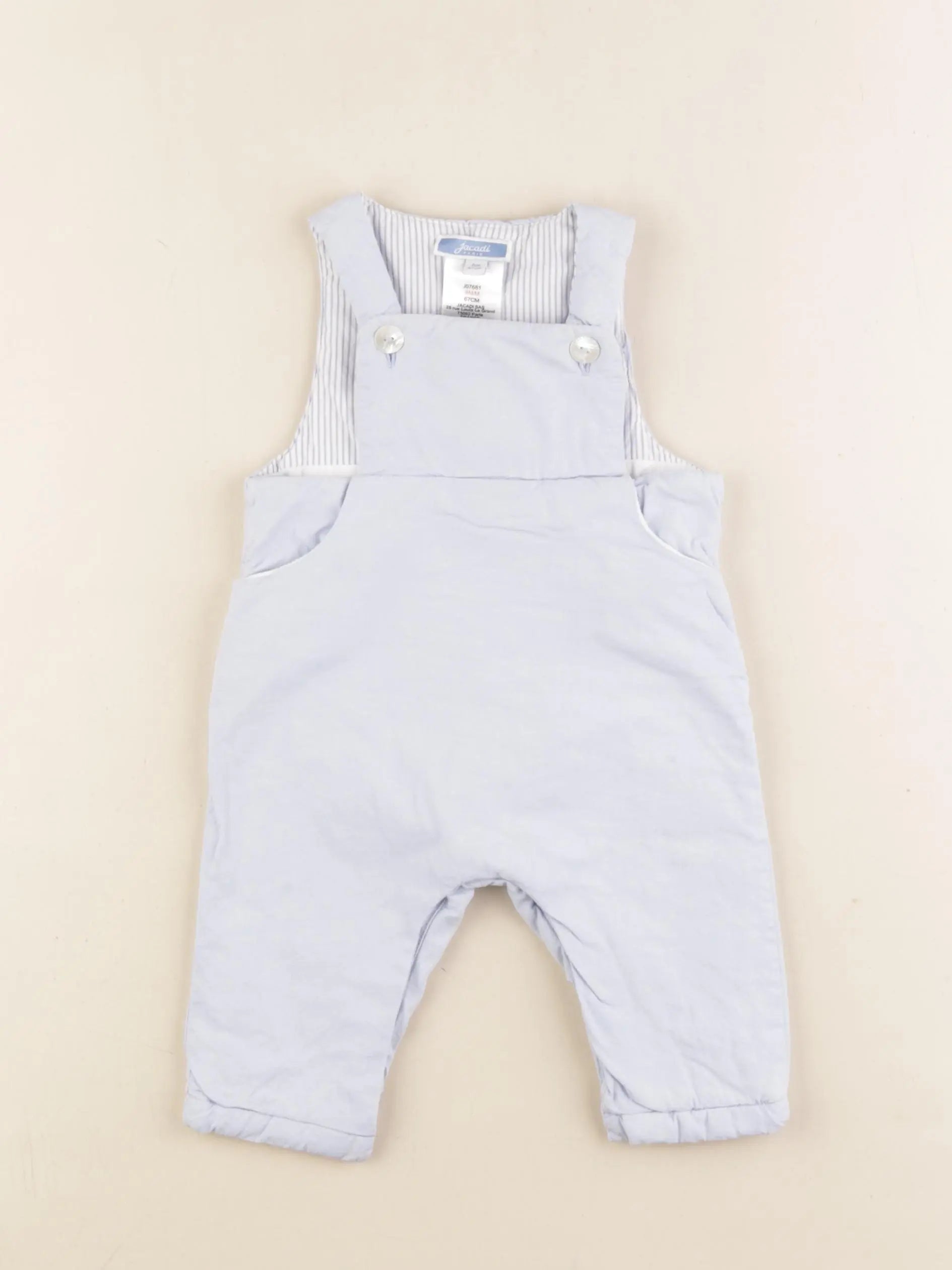 Jacadi - salopette bleu - 6 mois