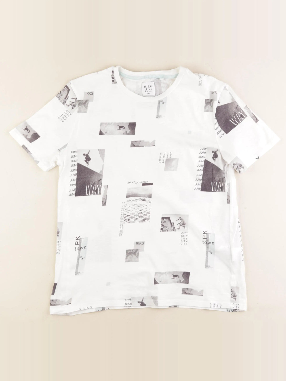 IKKS - tee-shirt blanc - 14 ans