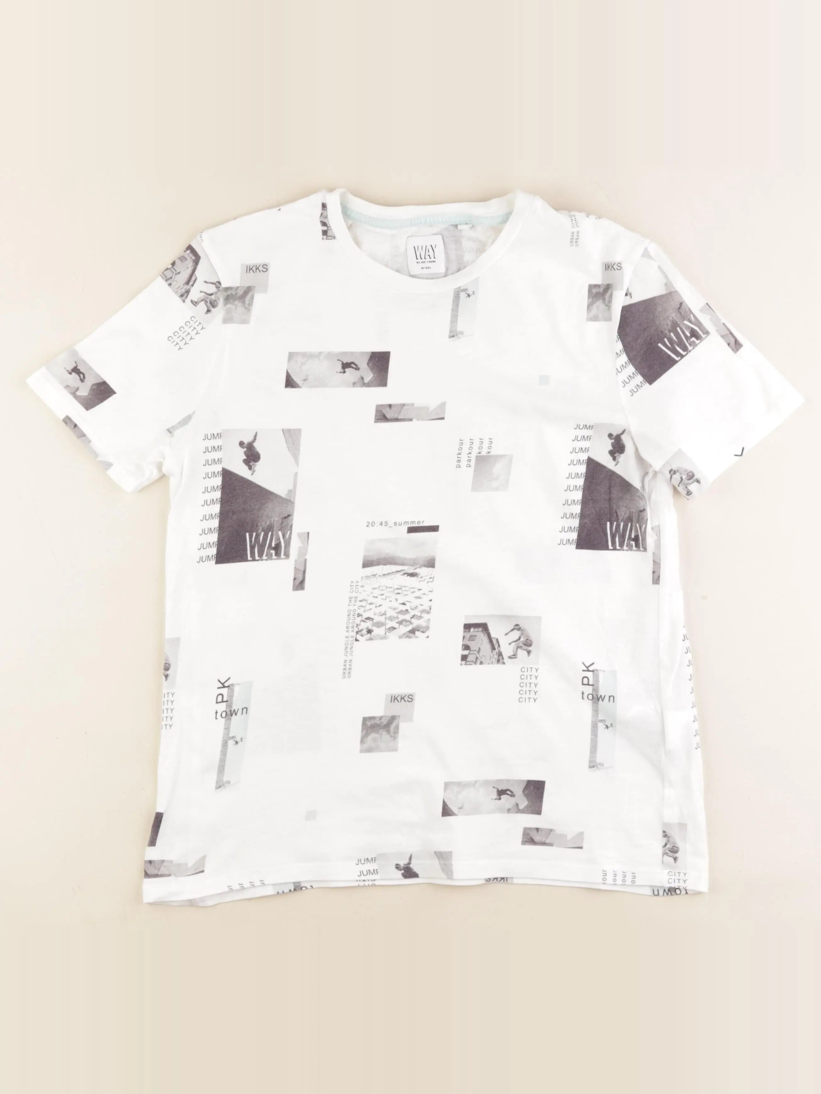 IKKS - tee-shirt blanc - 14 ans