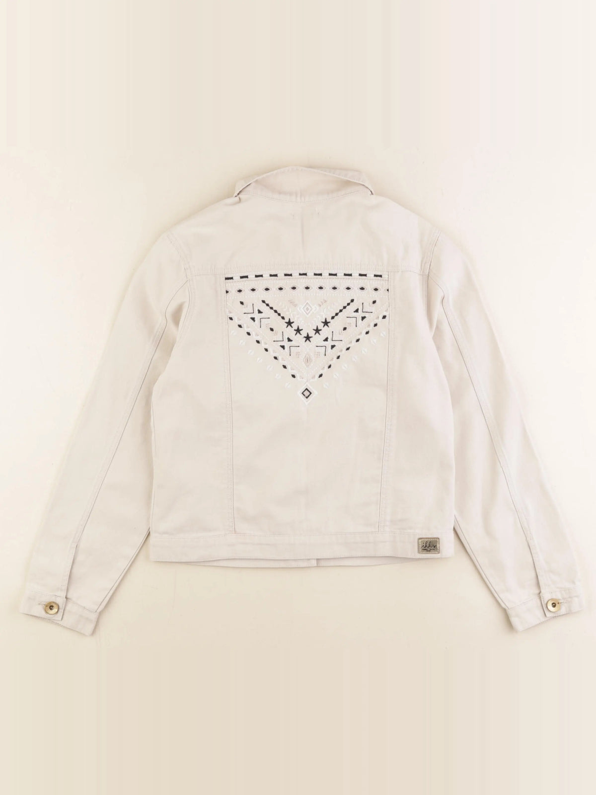 IKKS - veste imprimé au dos beige - 10 ans