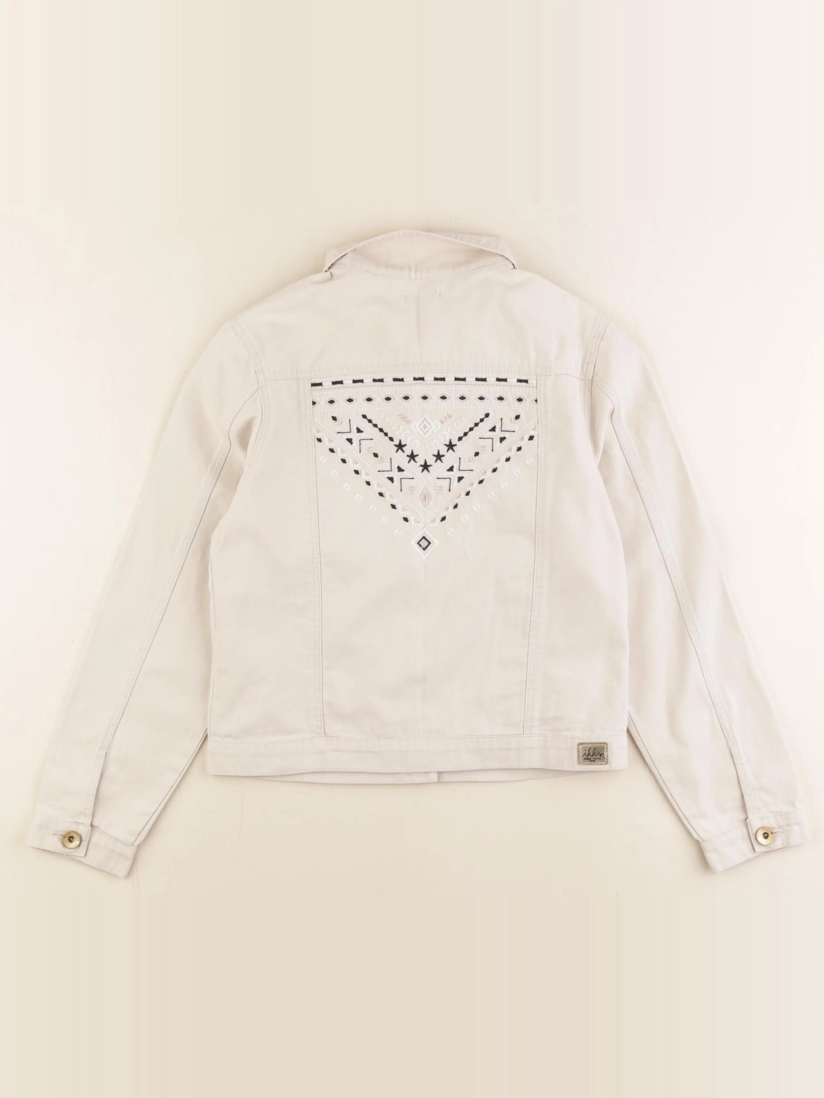IKKS - veste imprimé au dos beige - 10 ans