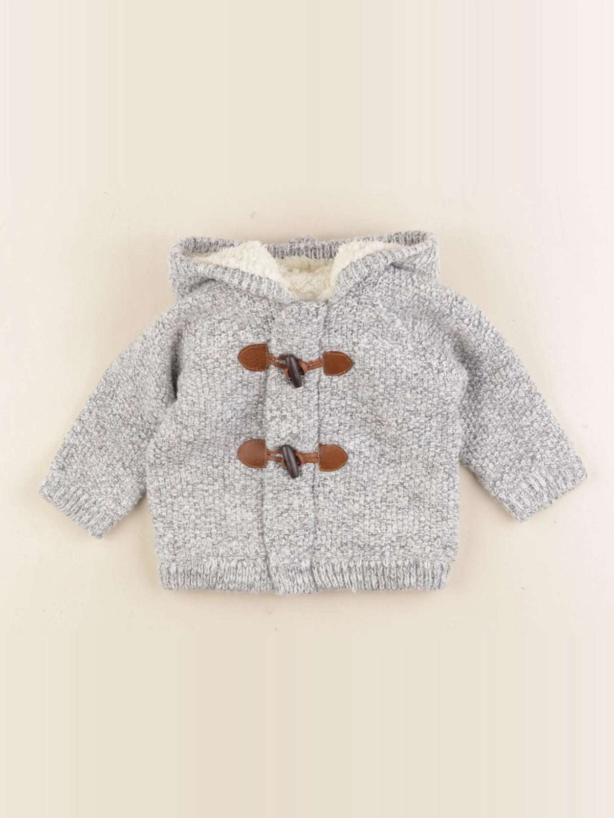 Vertbaudet - gilet gris - 6 mois