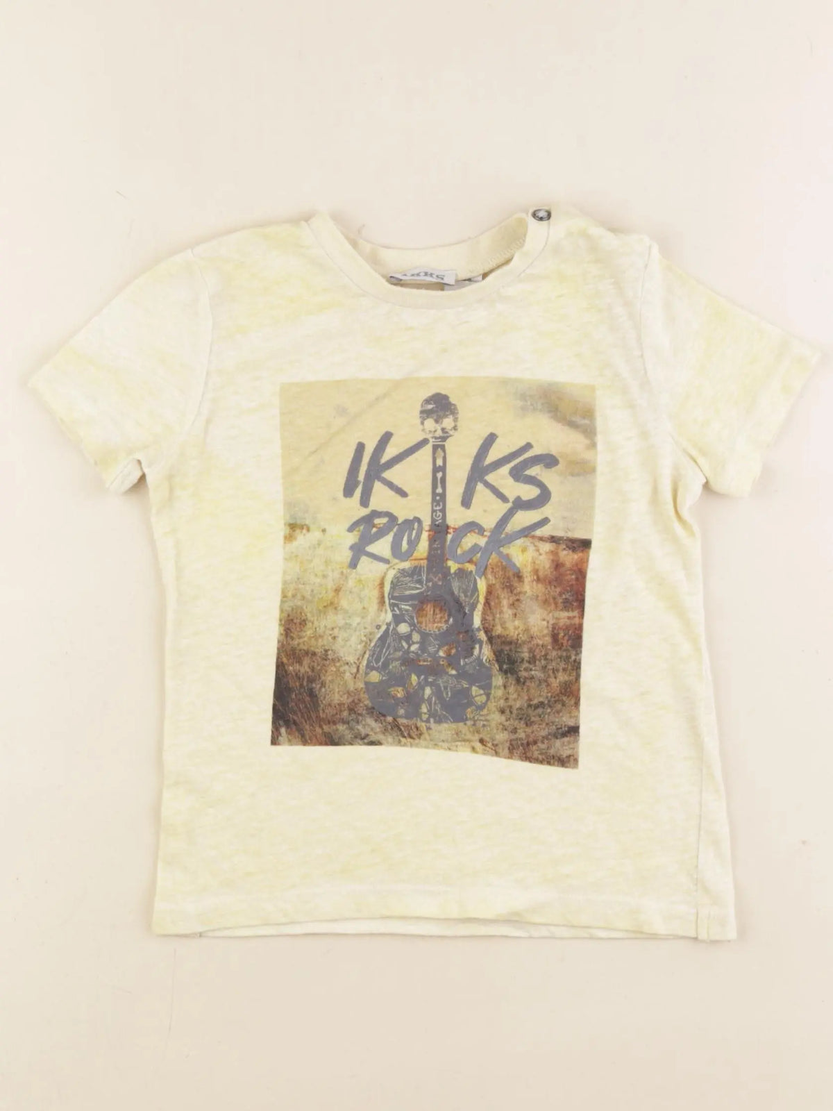 IKKS - tee-shirt jaune - 2 ans
