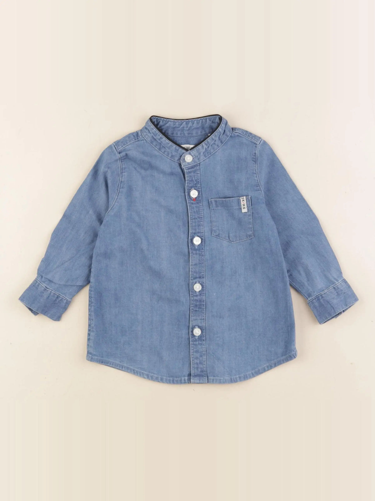 IKKS - chemise bleu - 6 mois