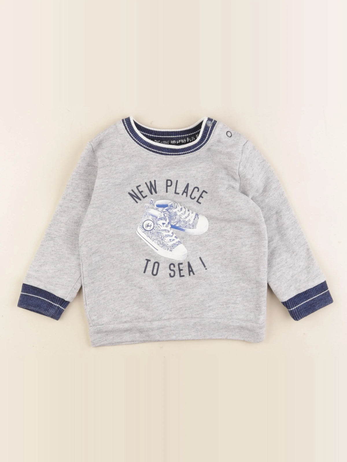 IKKS - sweat gris - 18 mois