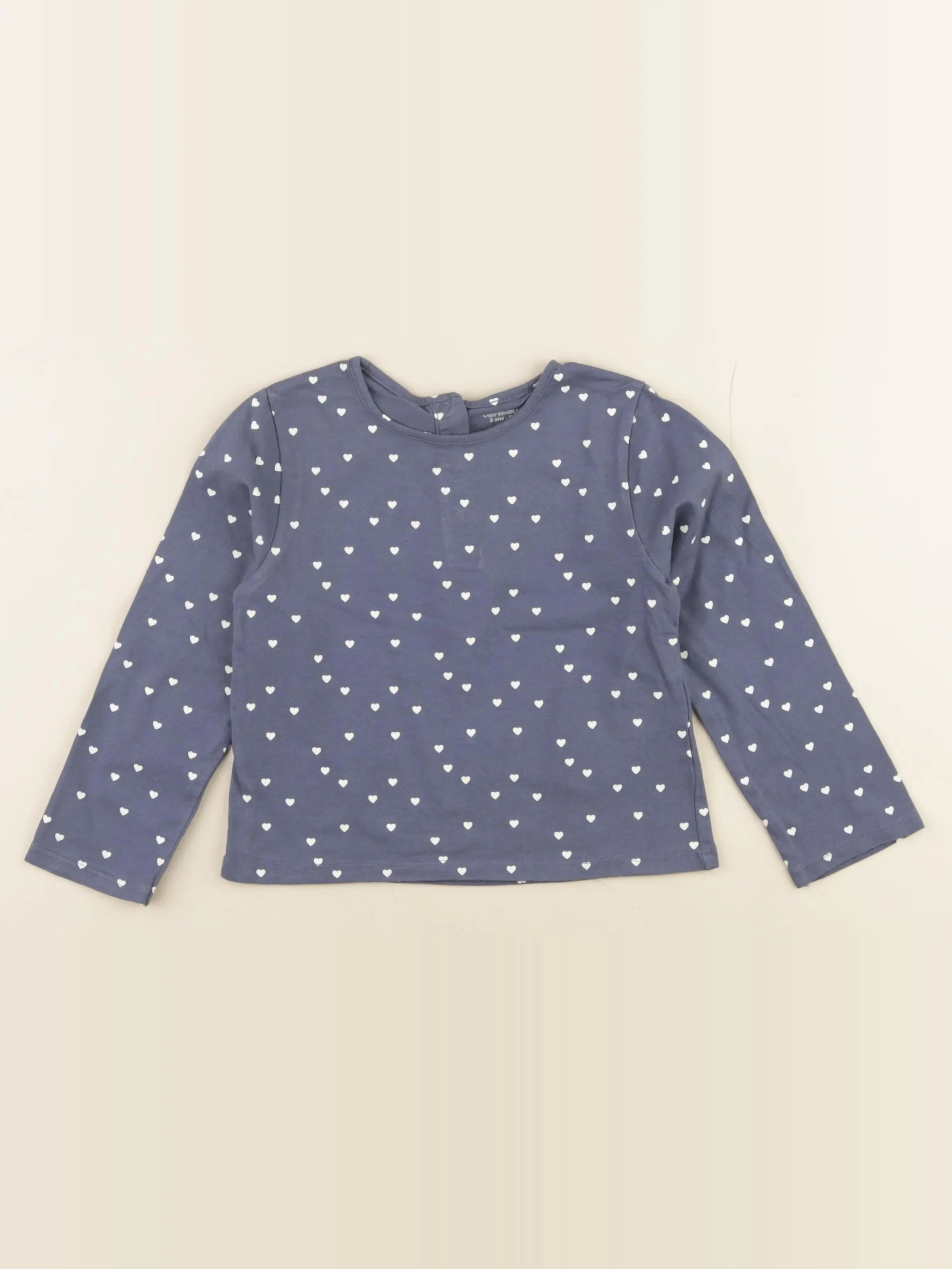 Vertbaudet - tee-shirt bleu - 3 ans
