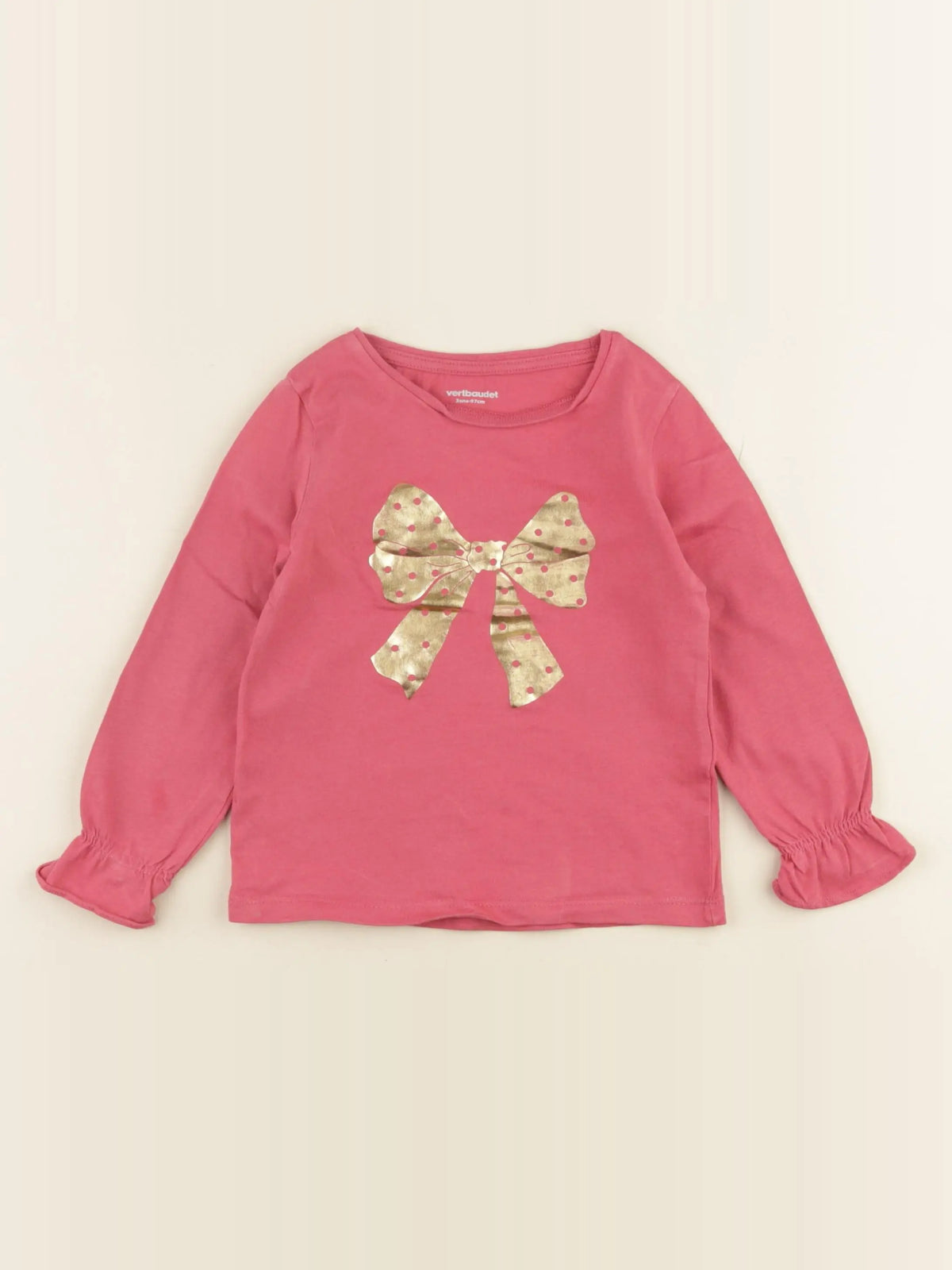 Vertbaudet - tee-shirt rose - 3 ans