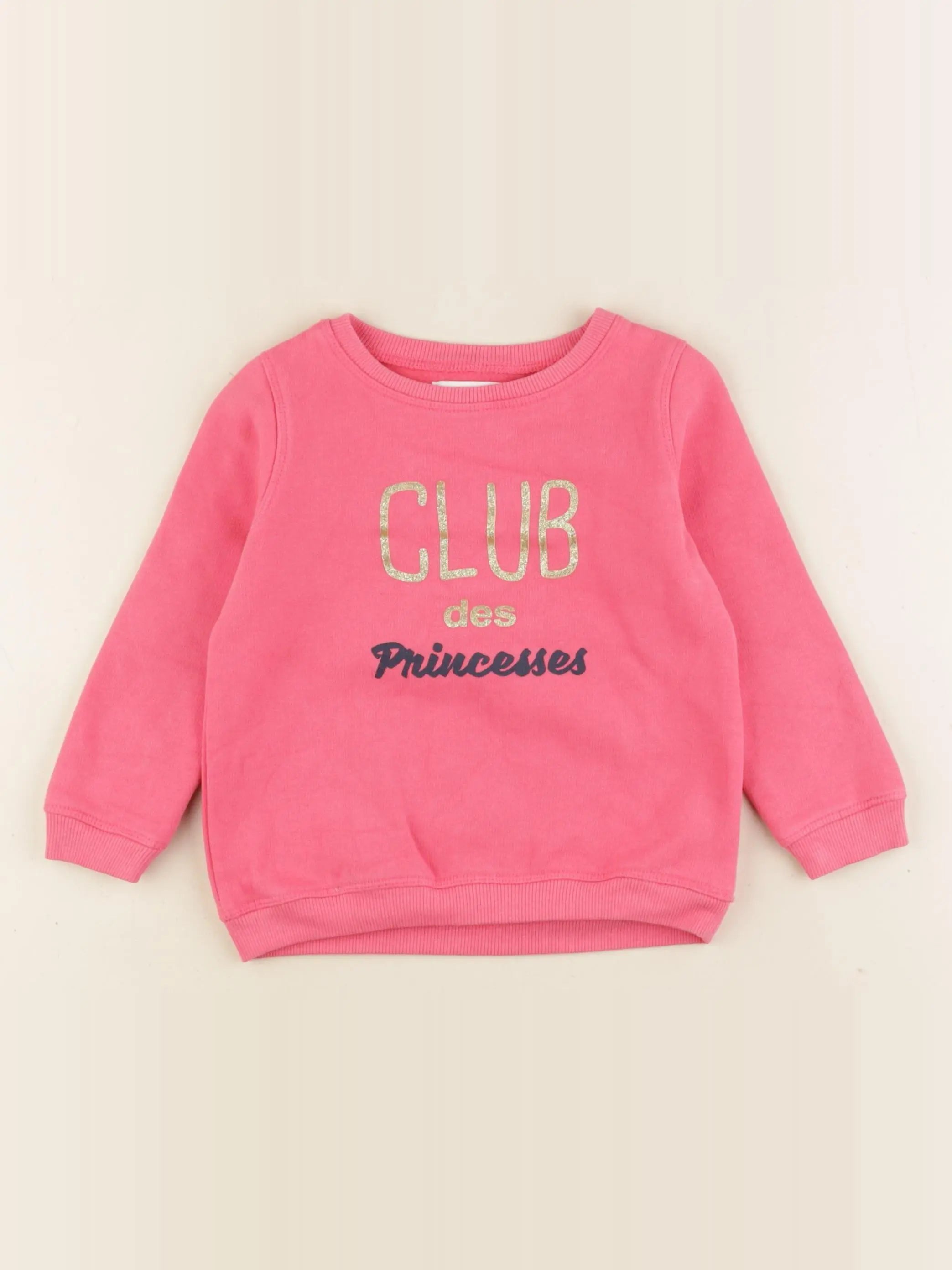 Vertbaudet - sweat rose - 3 ans