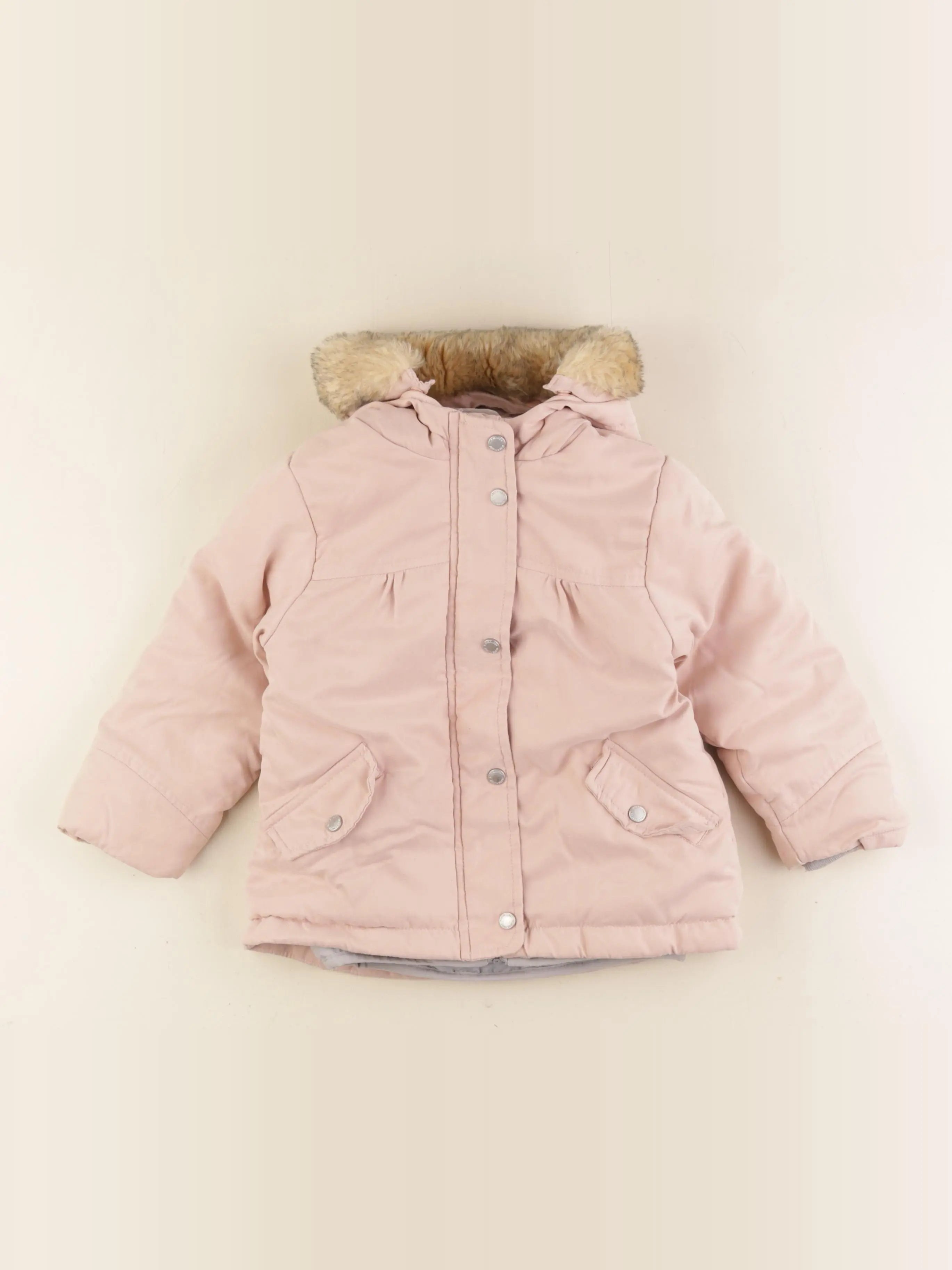 Vertbaudet - parka rose - 36 mois