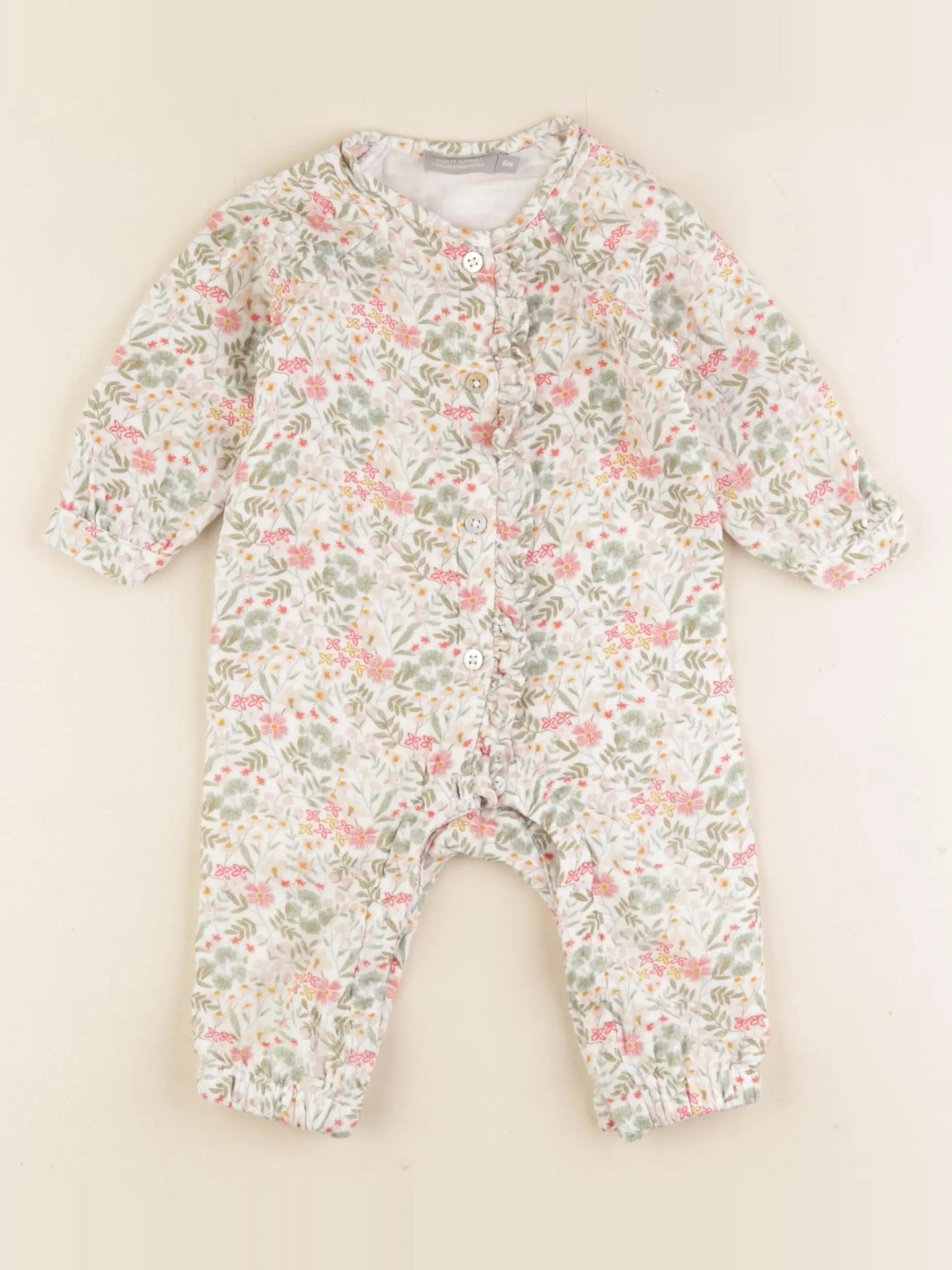 Boutchou - combinaison multicolore - 6 mois