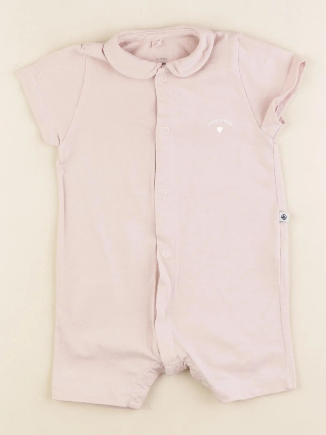 Petit Bateau - combinaison rose - 3 mois