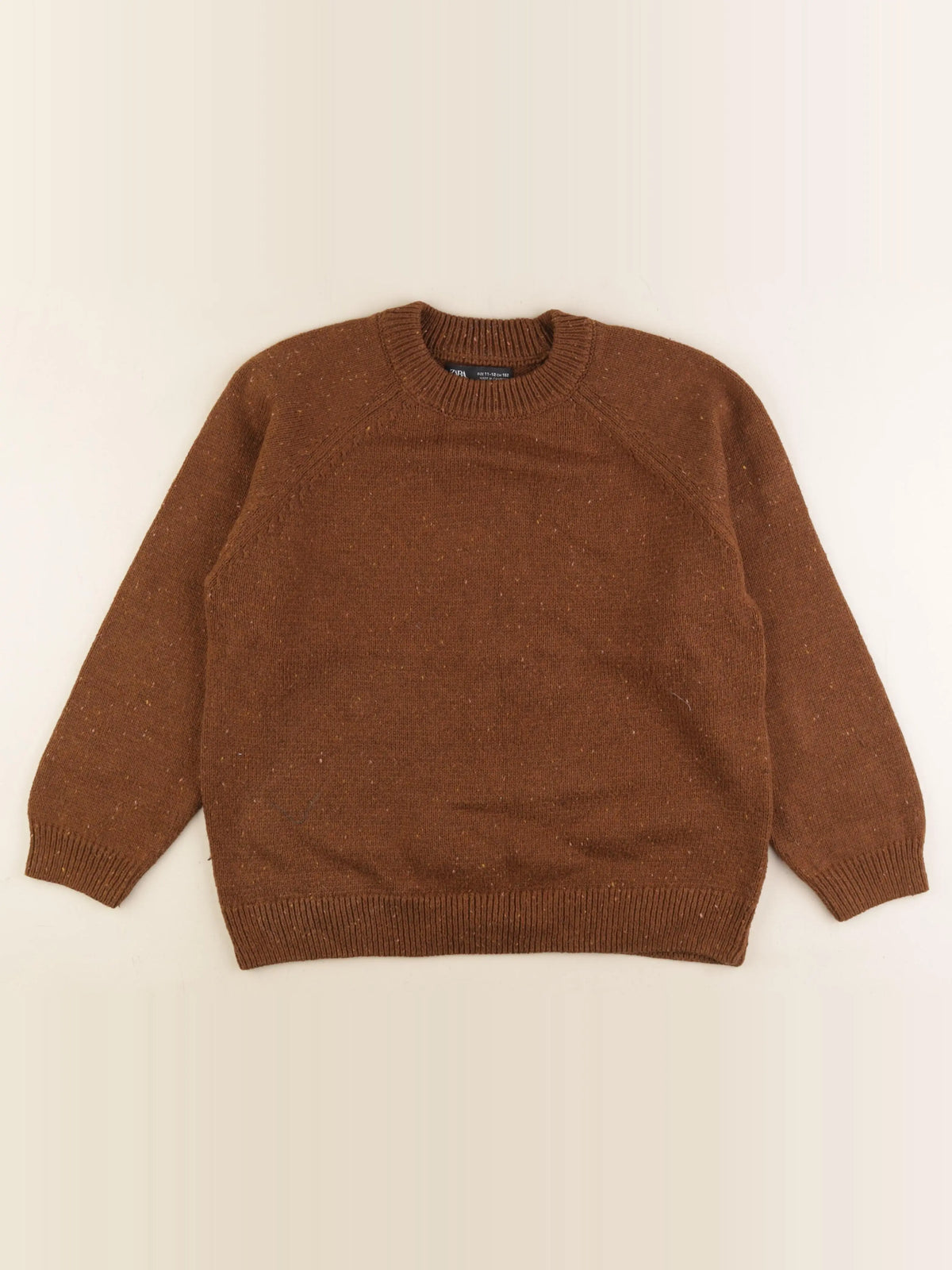 Zara - pull marron - 11/12 ans