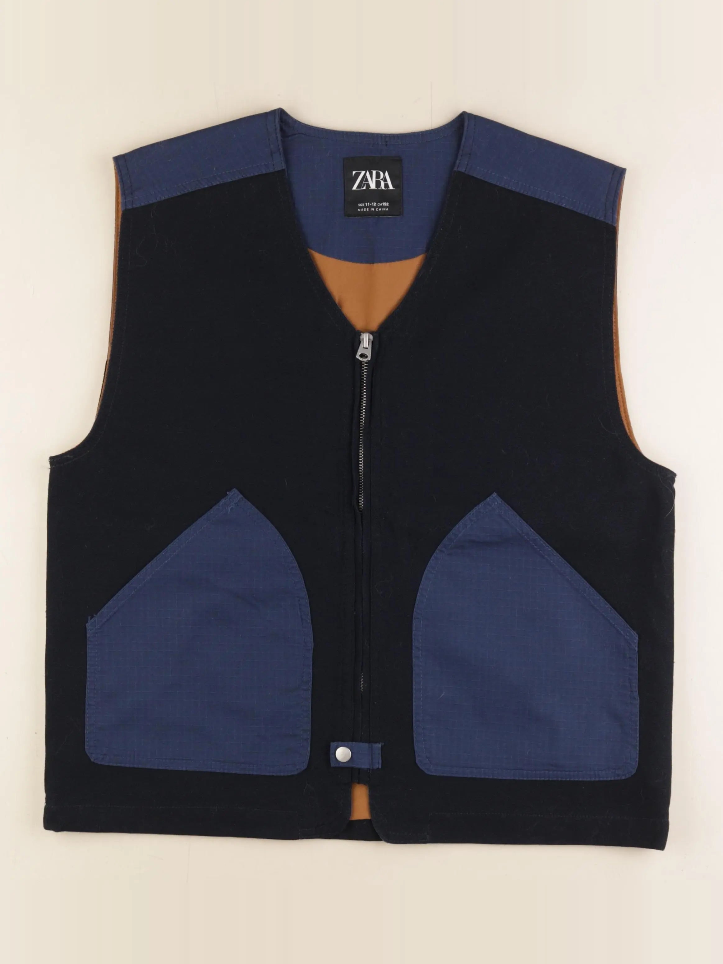 Zara - gilet bleu - 11/12 ans
