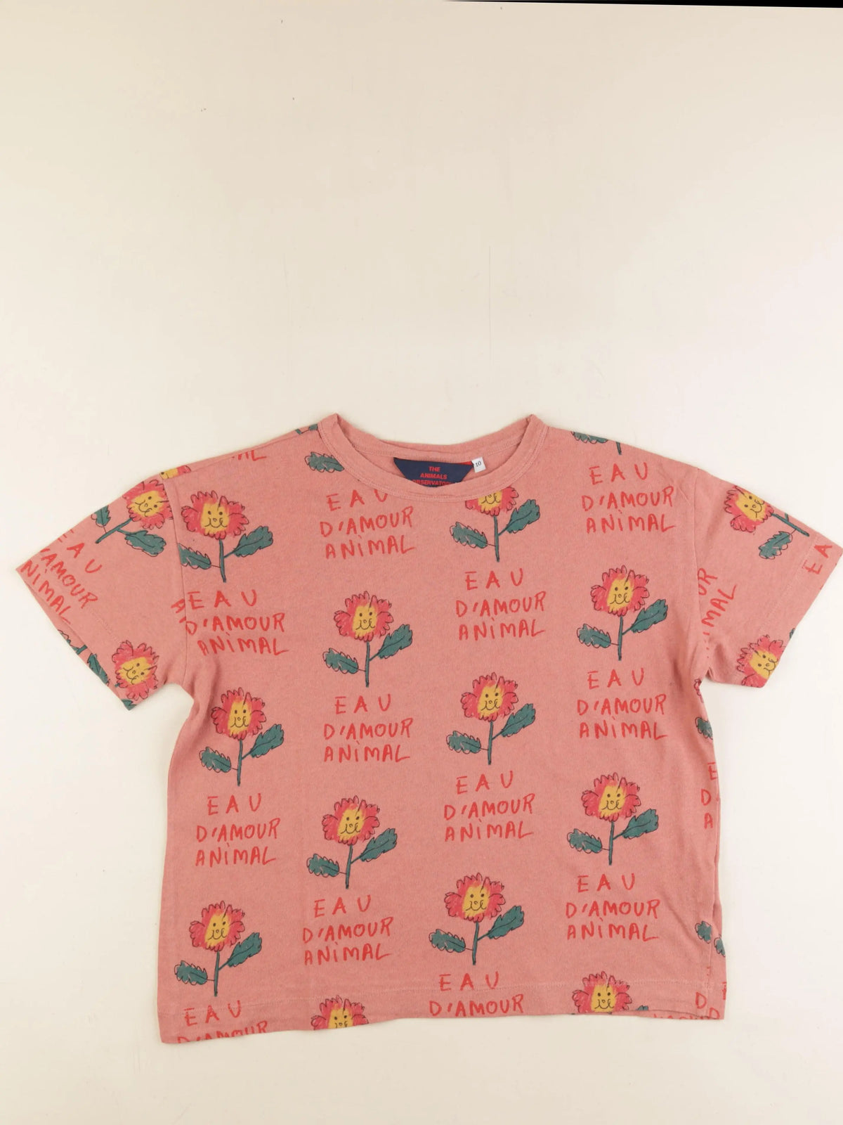 The animals observatory - tee-shirt rose - 10 ans