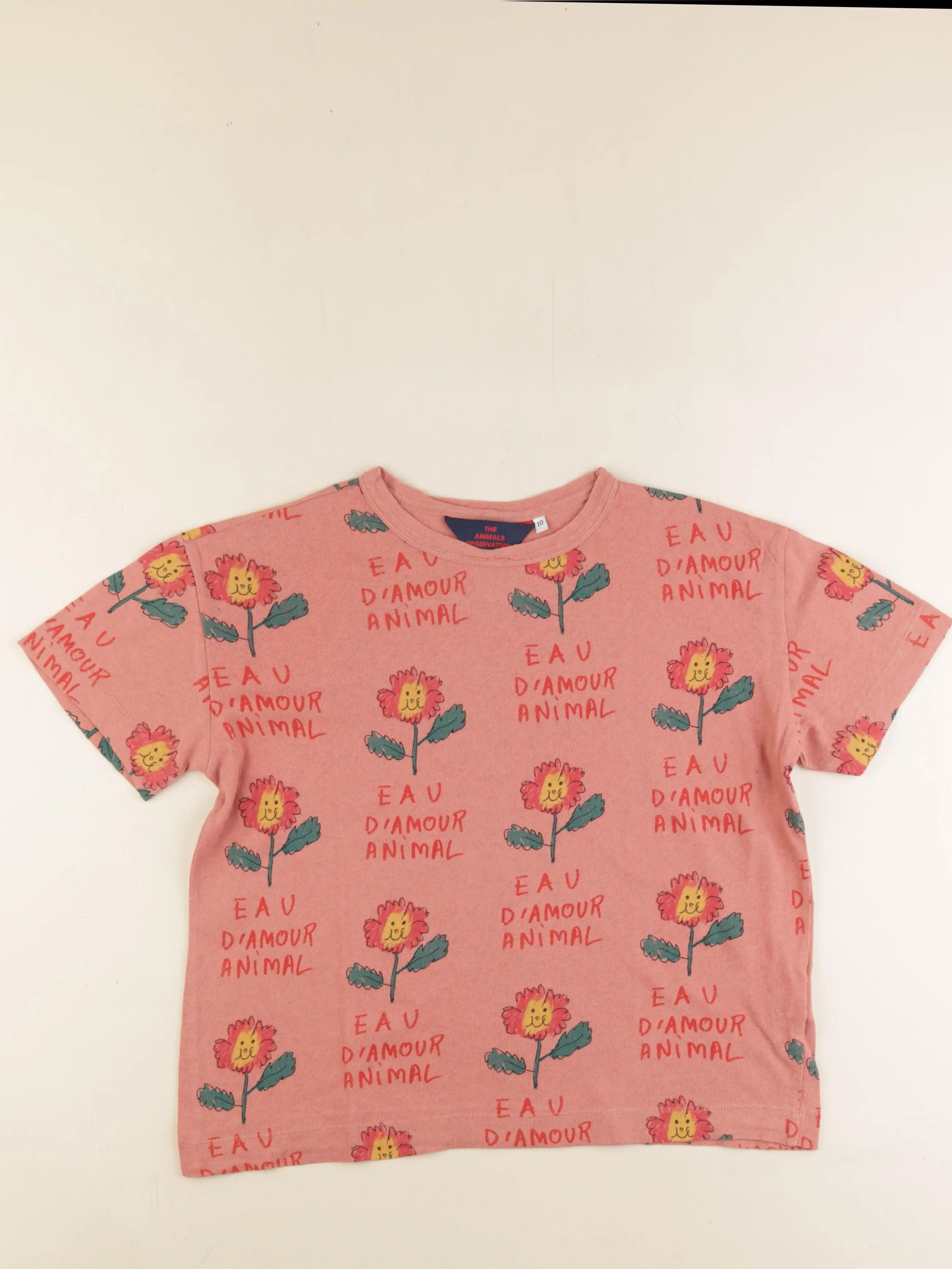 The animals observatory - tee-shirt rose - 10 ans