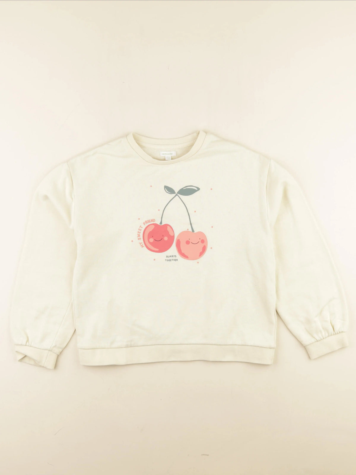 Vertbaudet - sweat jaune - 14 ans