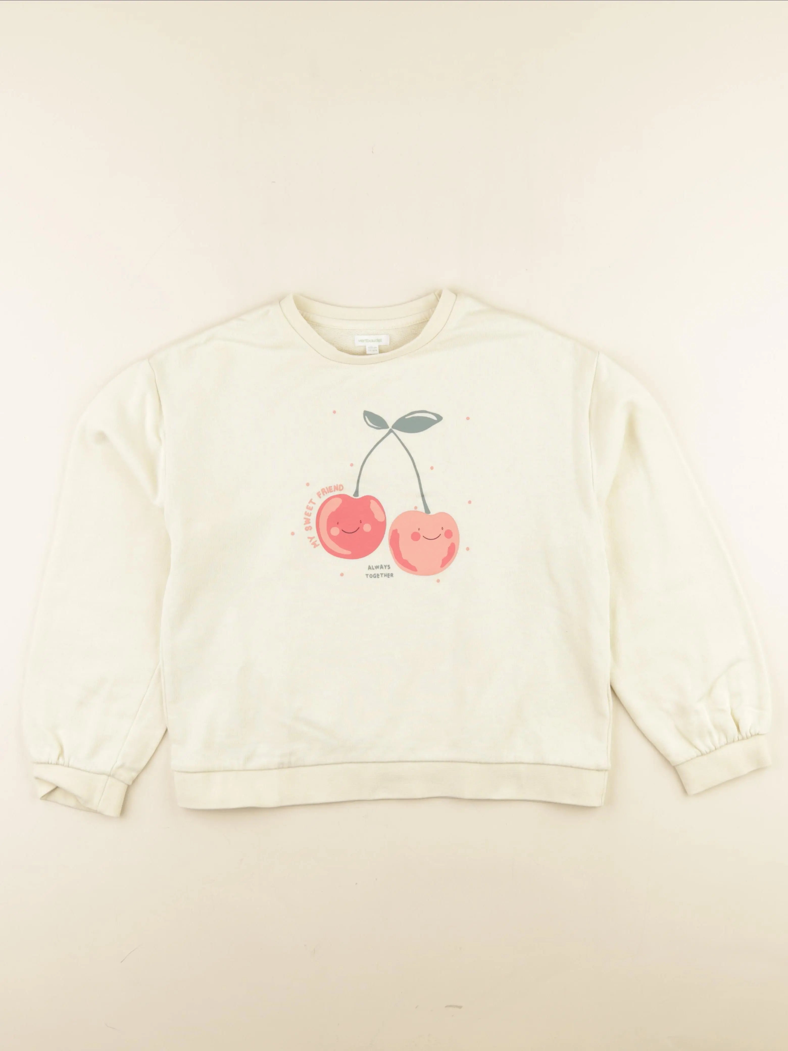 Vertbaudet - sweat jaune - 14 ans