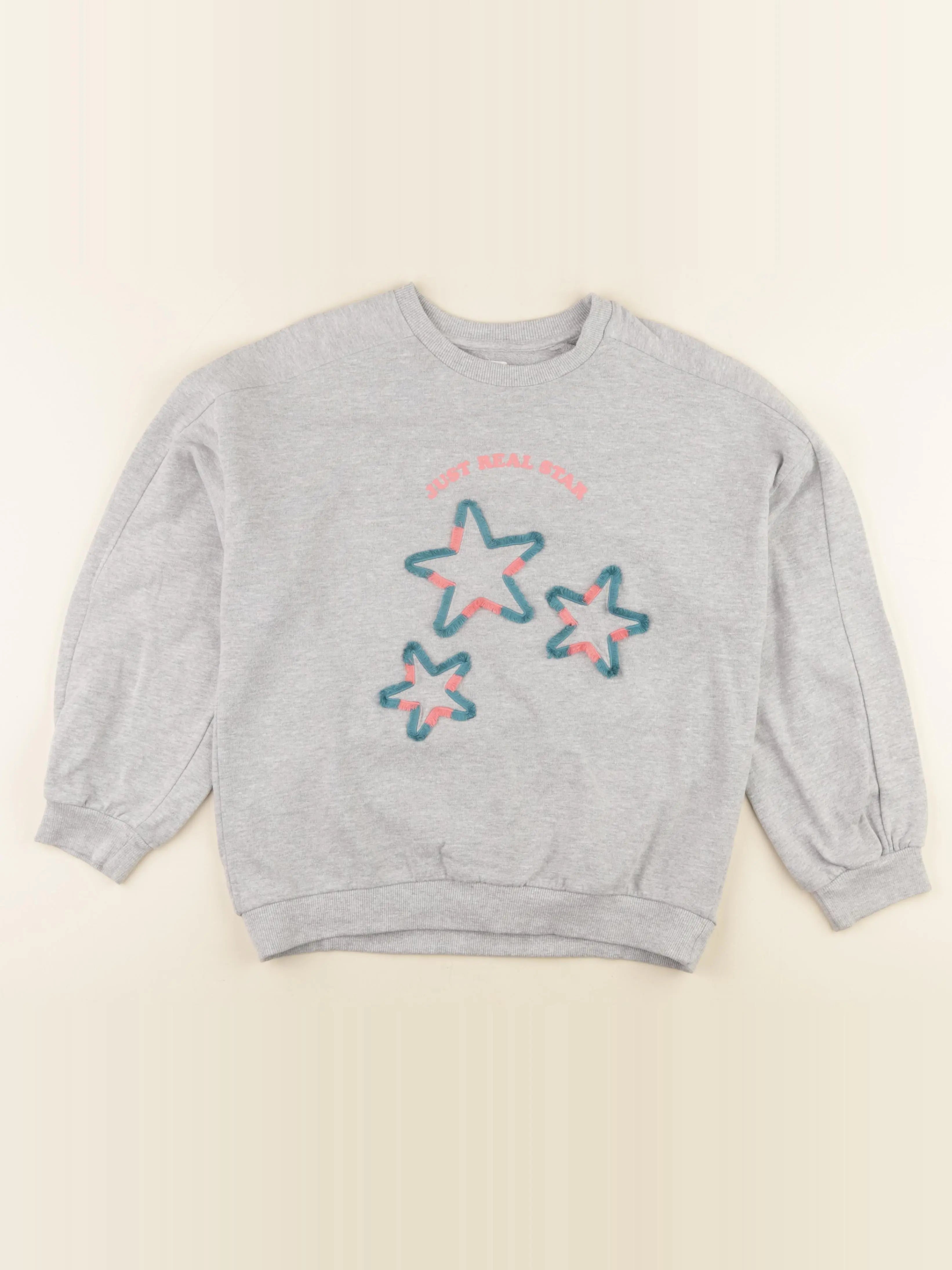 Vertbaudet - sweat gris - 14 ans