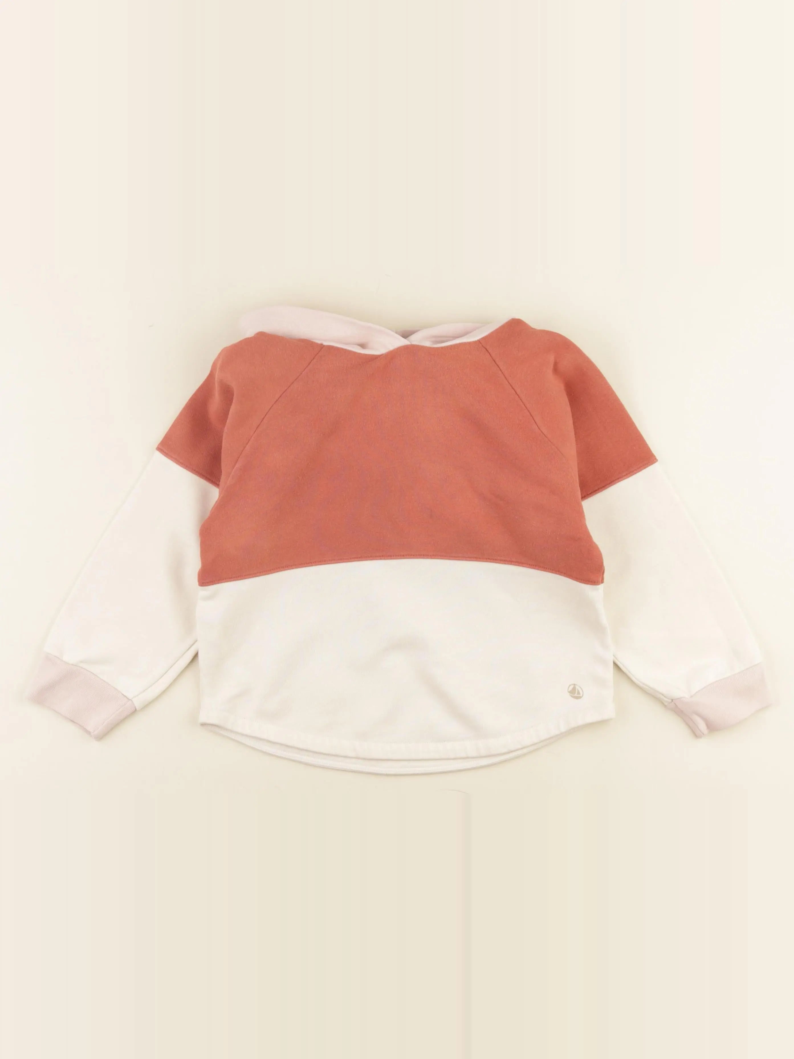 Petit Bateau - sweat rose, beige - 5 ans