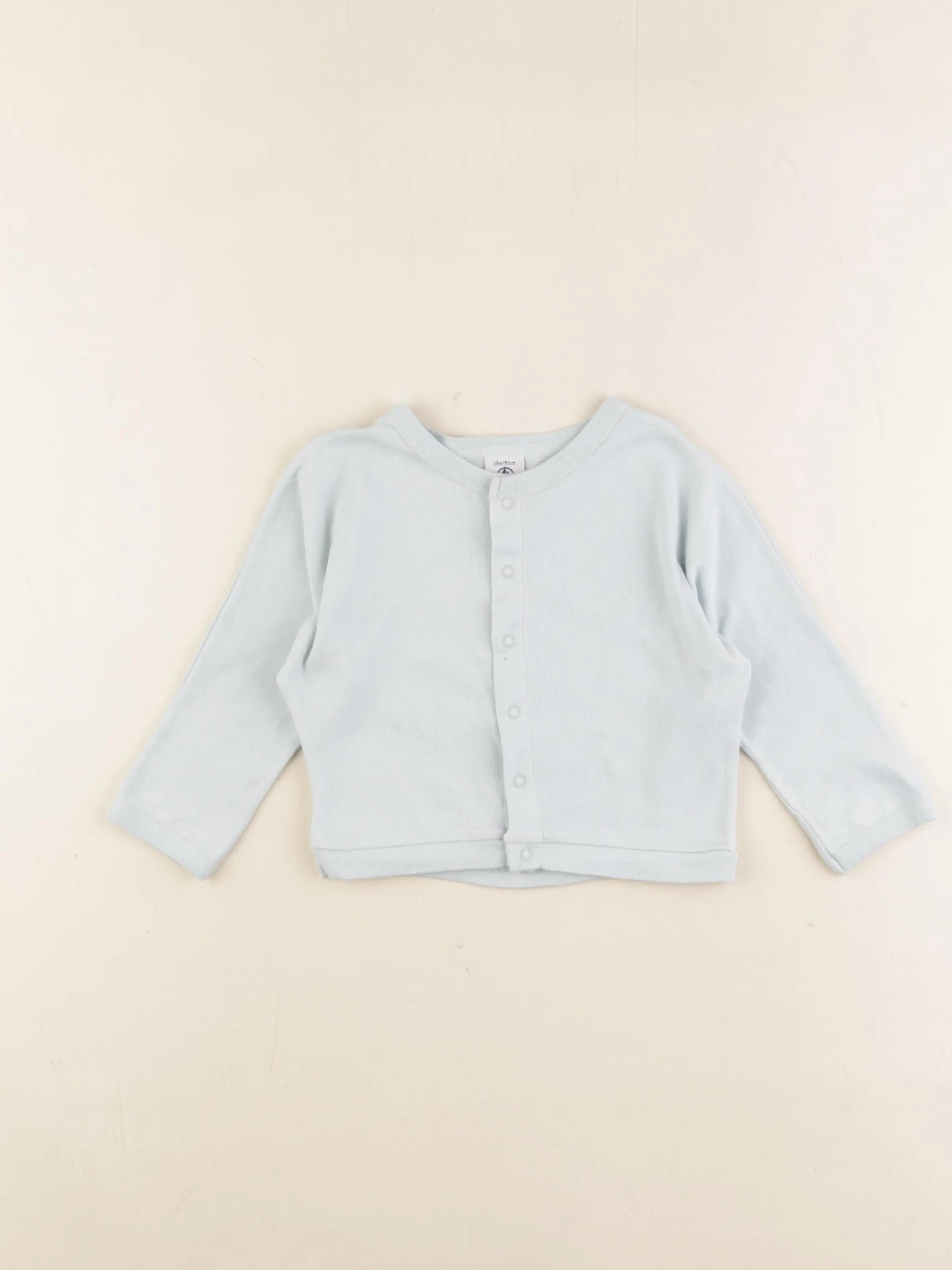 Petit Bateau - tee-shirt bleu - 18 mois