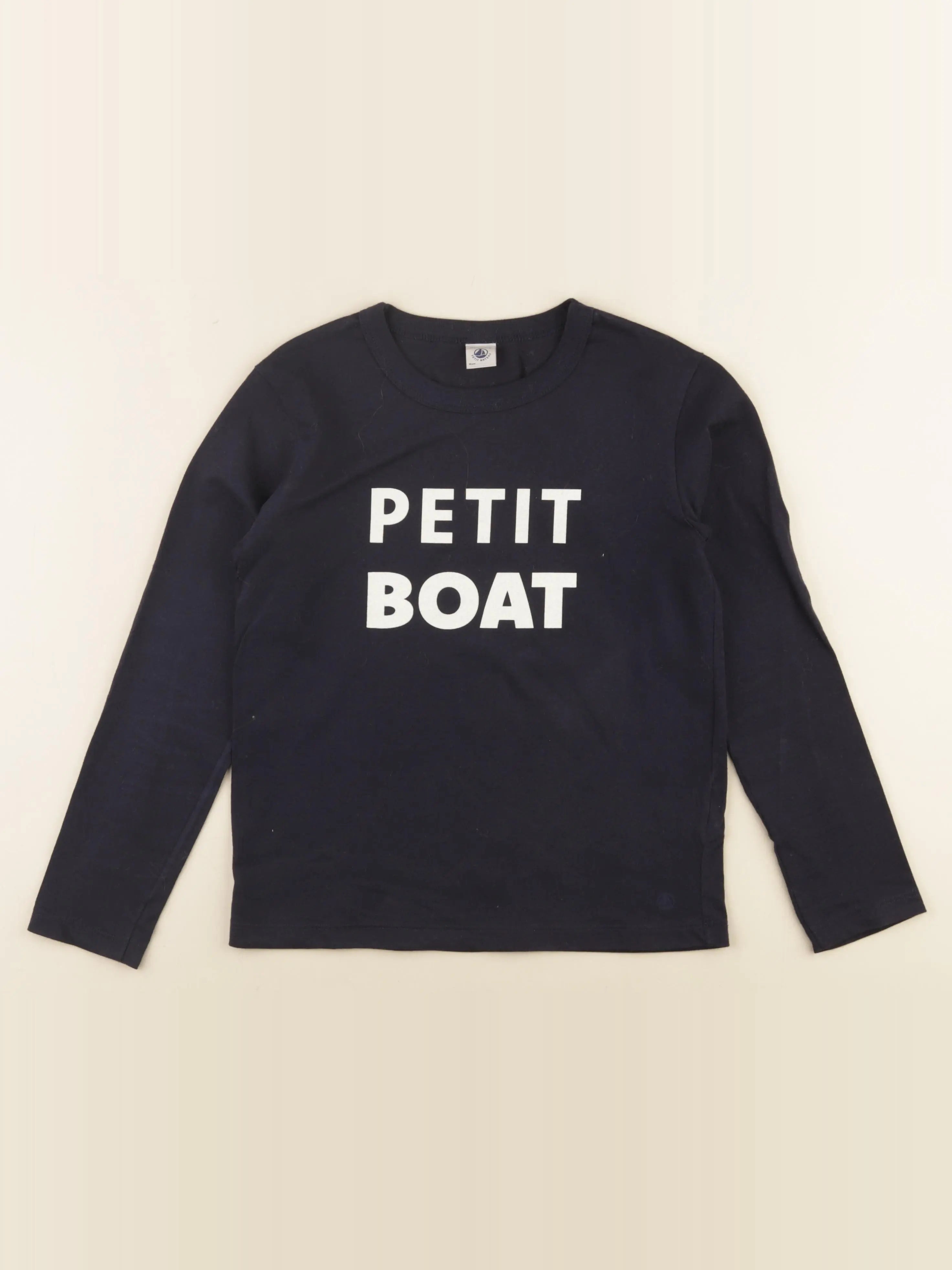 Petit Bateau - tee-shirt bleu - 10 ans