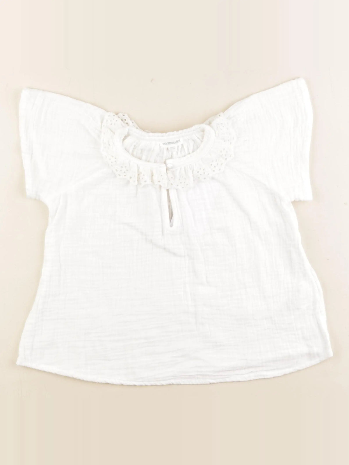 Vertbaudet - blouse blanc - 5 ans