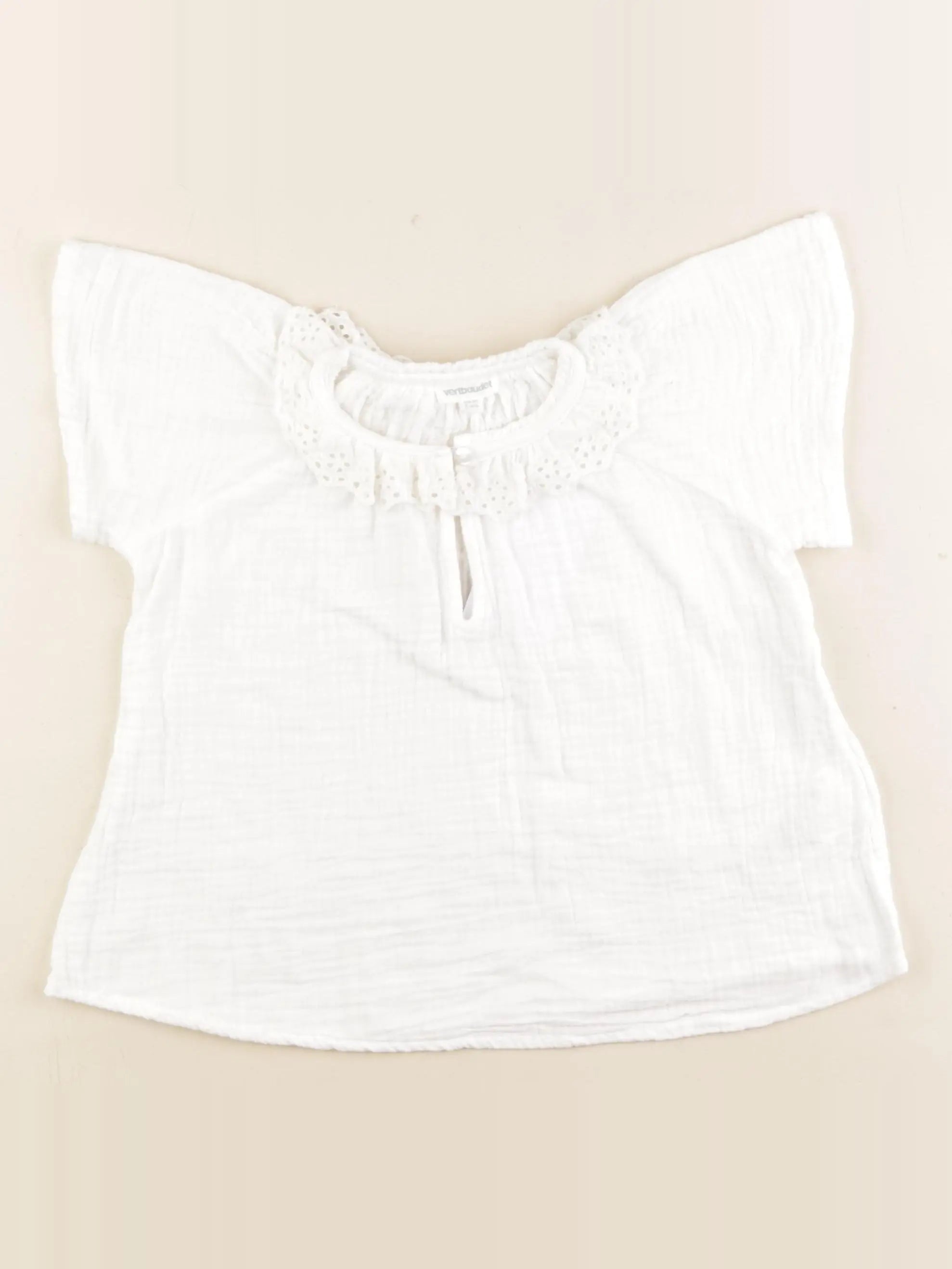 Vertbaudet - blouse blanc - 5 ans