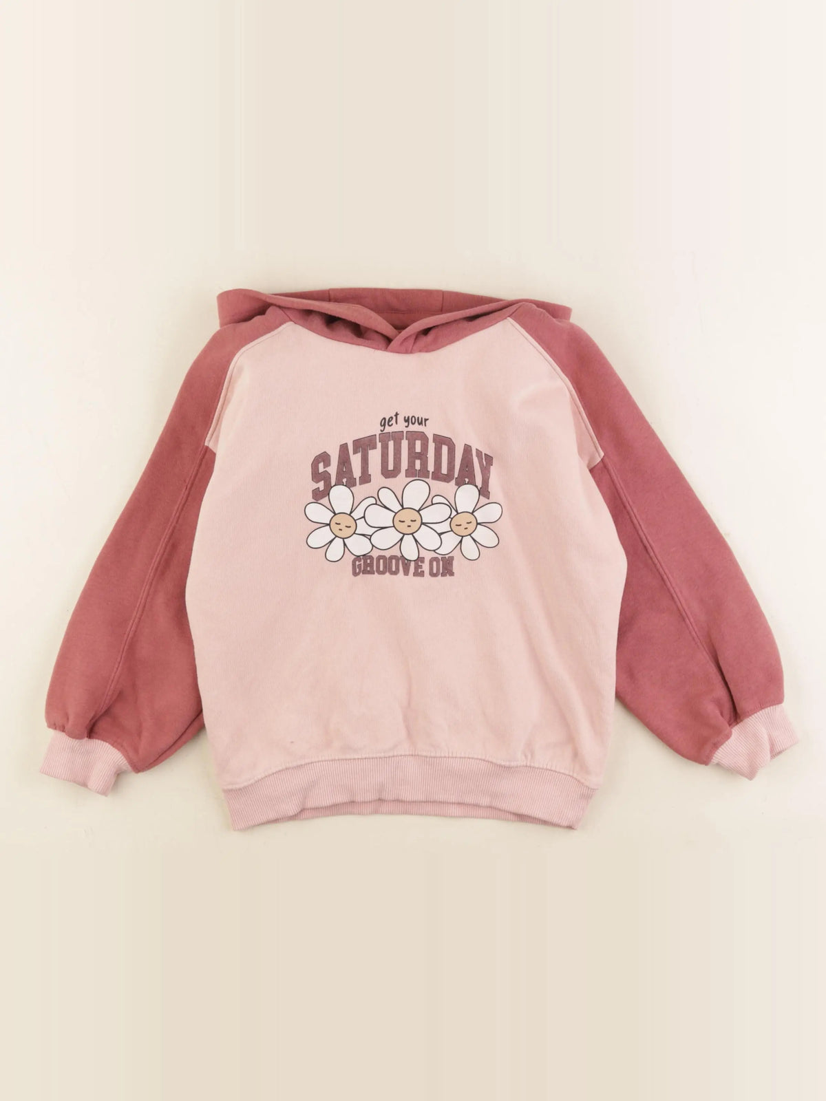 Vertbaudet - sweat rose - 6 ans