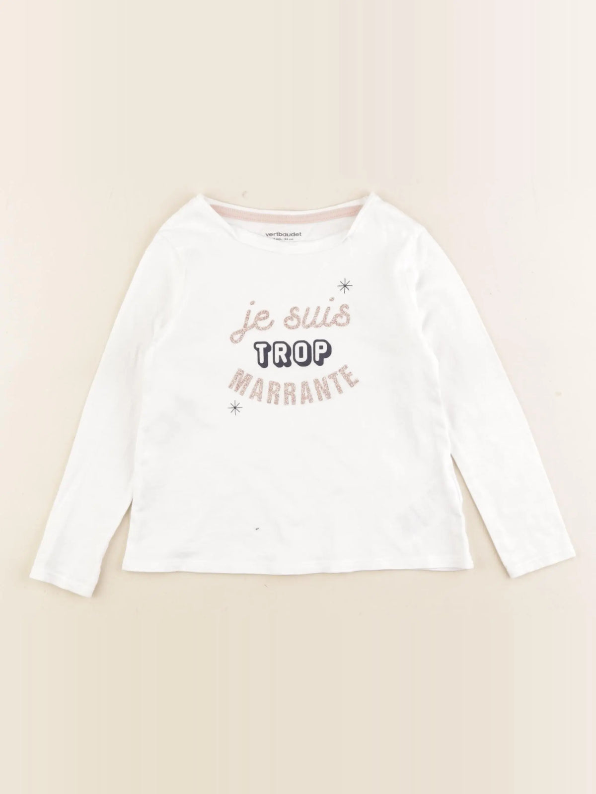 Vertbaudet - tee-shirt blanc - 3 ans