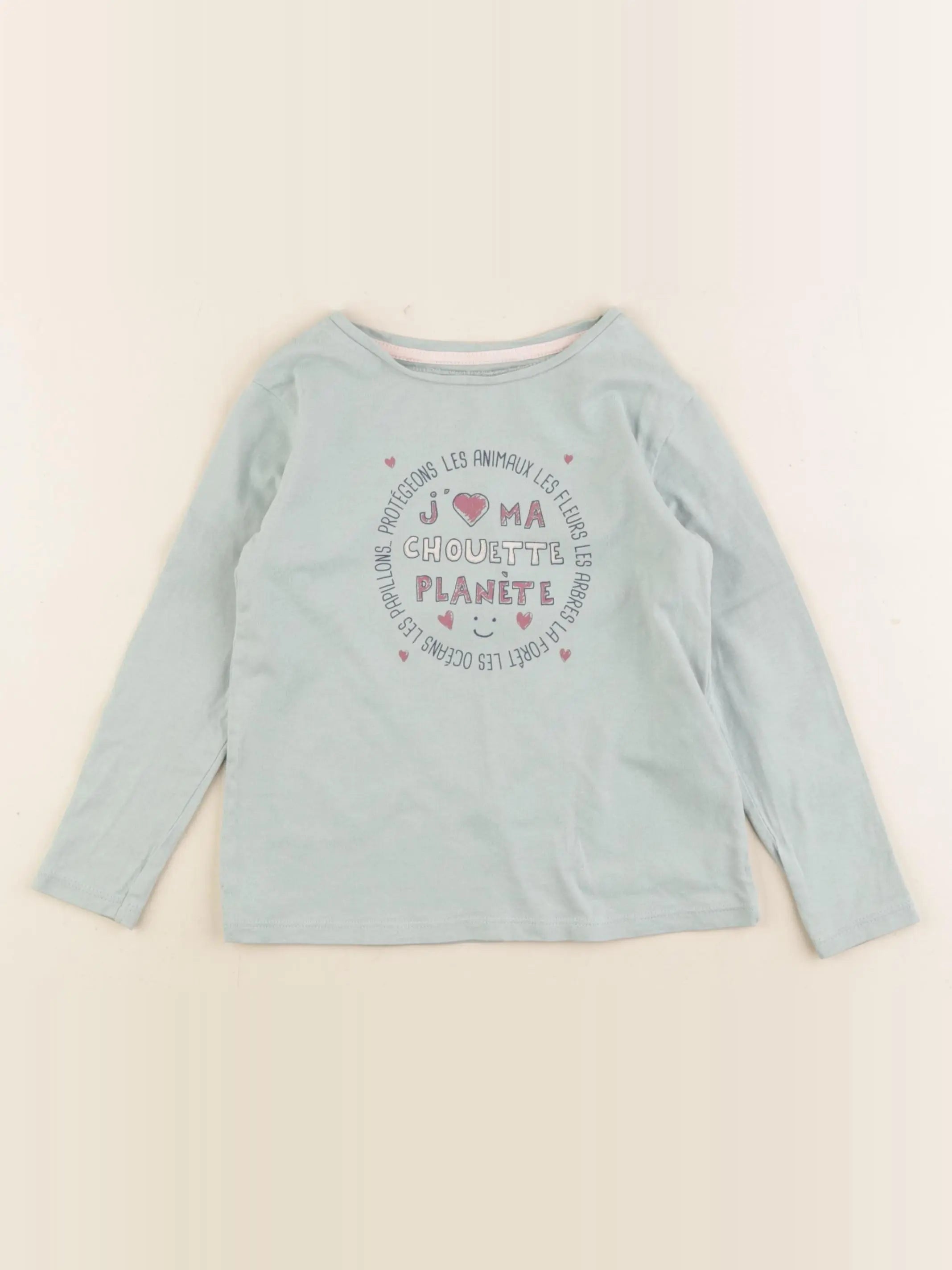 Vertbaudet - tee-shirt vert - 3 ans