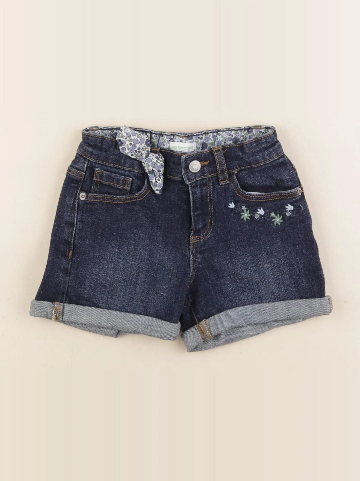 Vertbaudet - short bleu - 6 ans