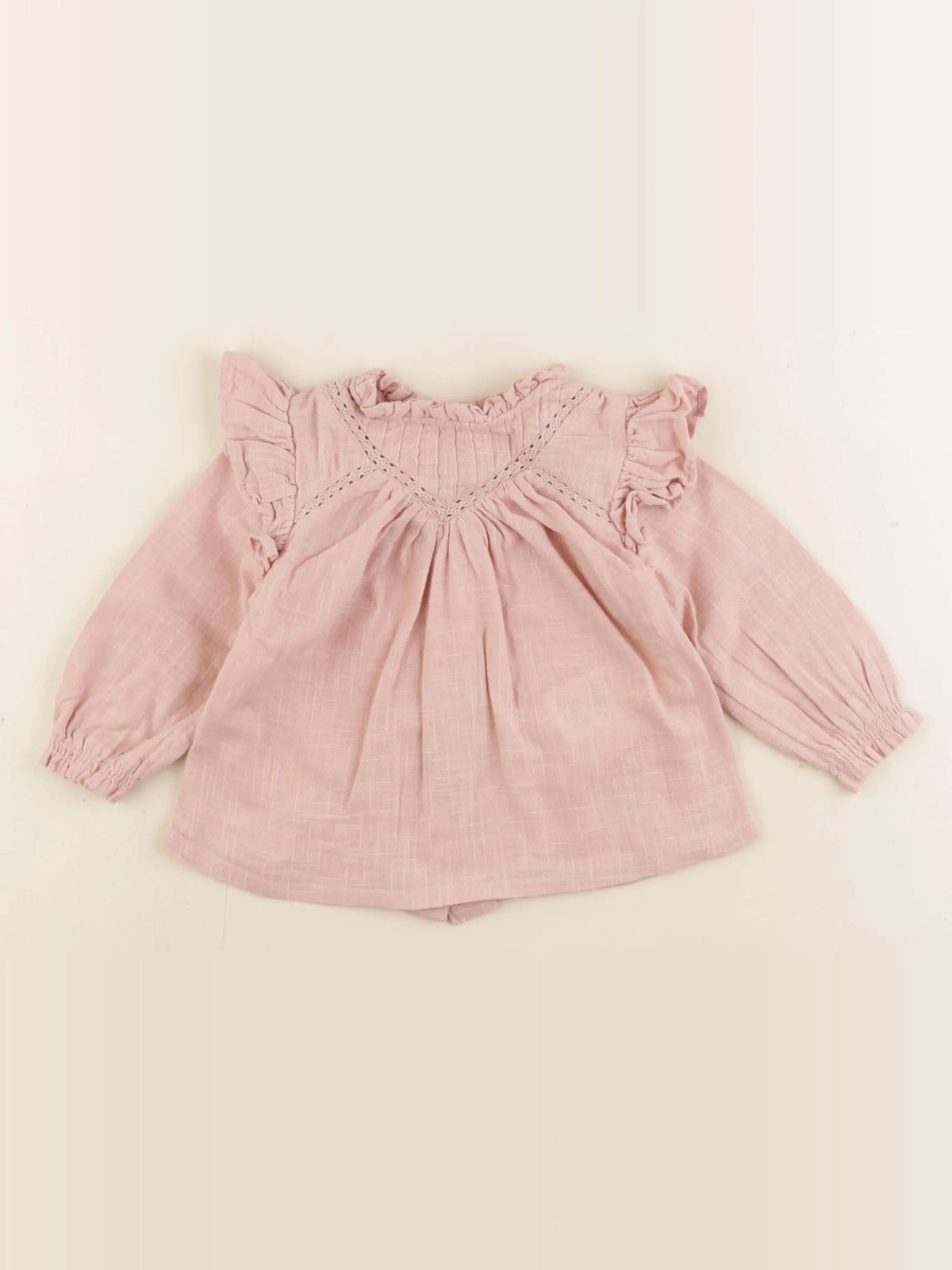 Vertbaudet - blouse rose - 6 mois