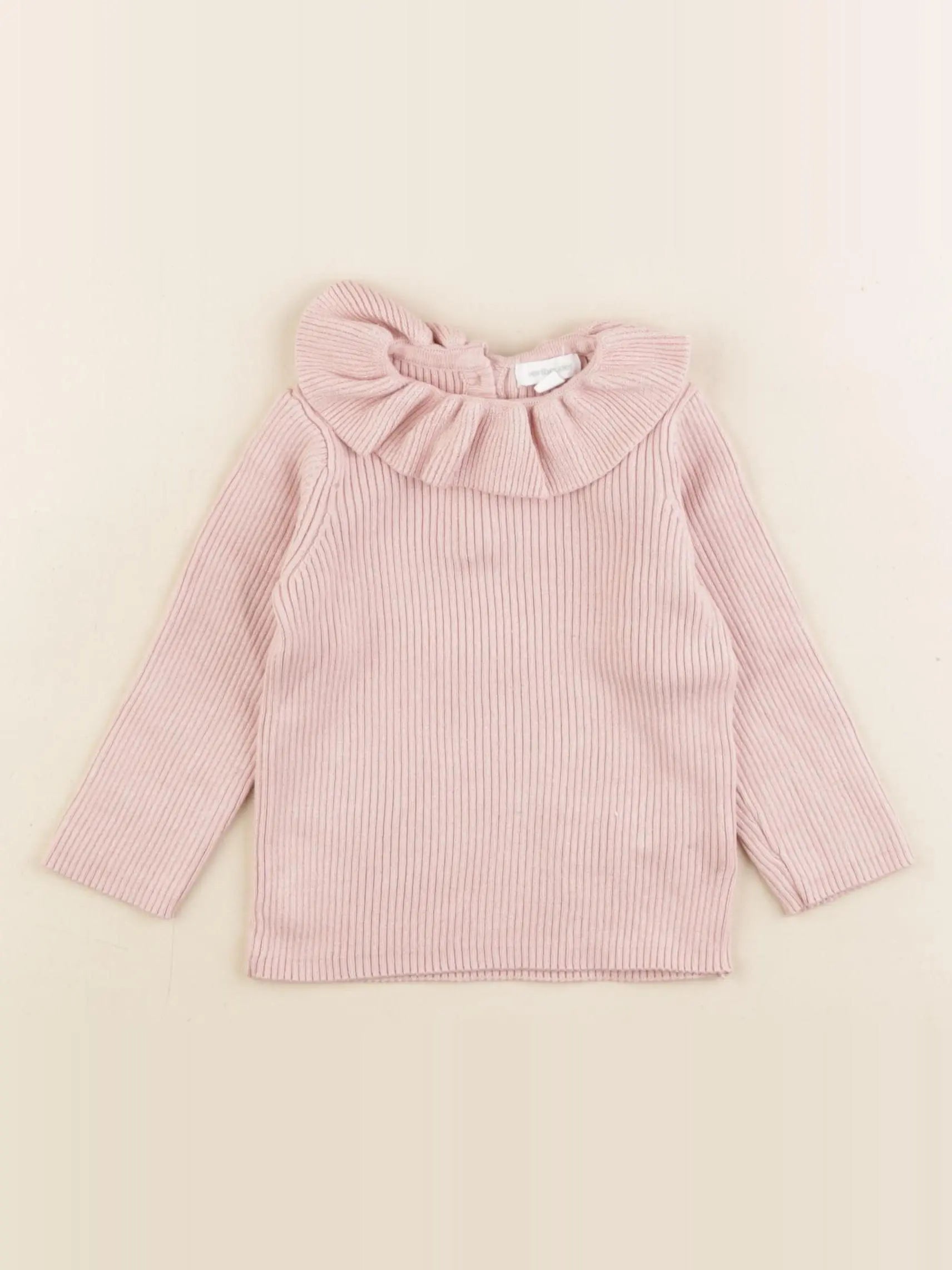 Vertbaudet - pull rose - 9 mois