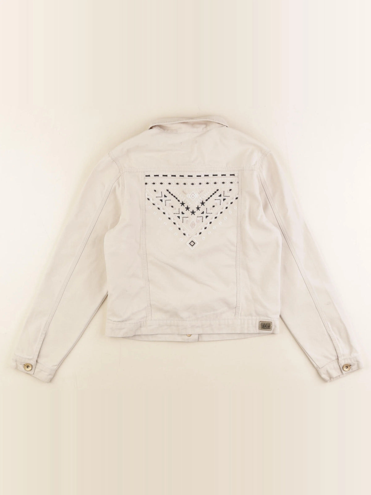 IKKS - veste imprimé au dos beige - 10 ans