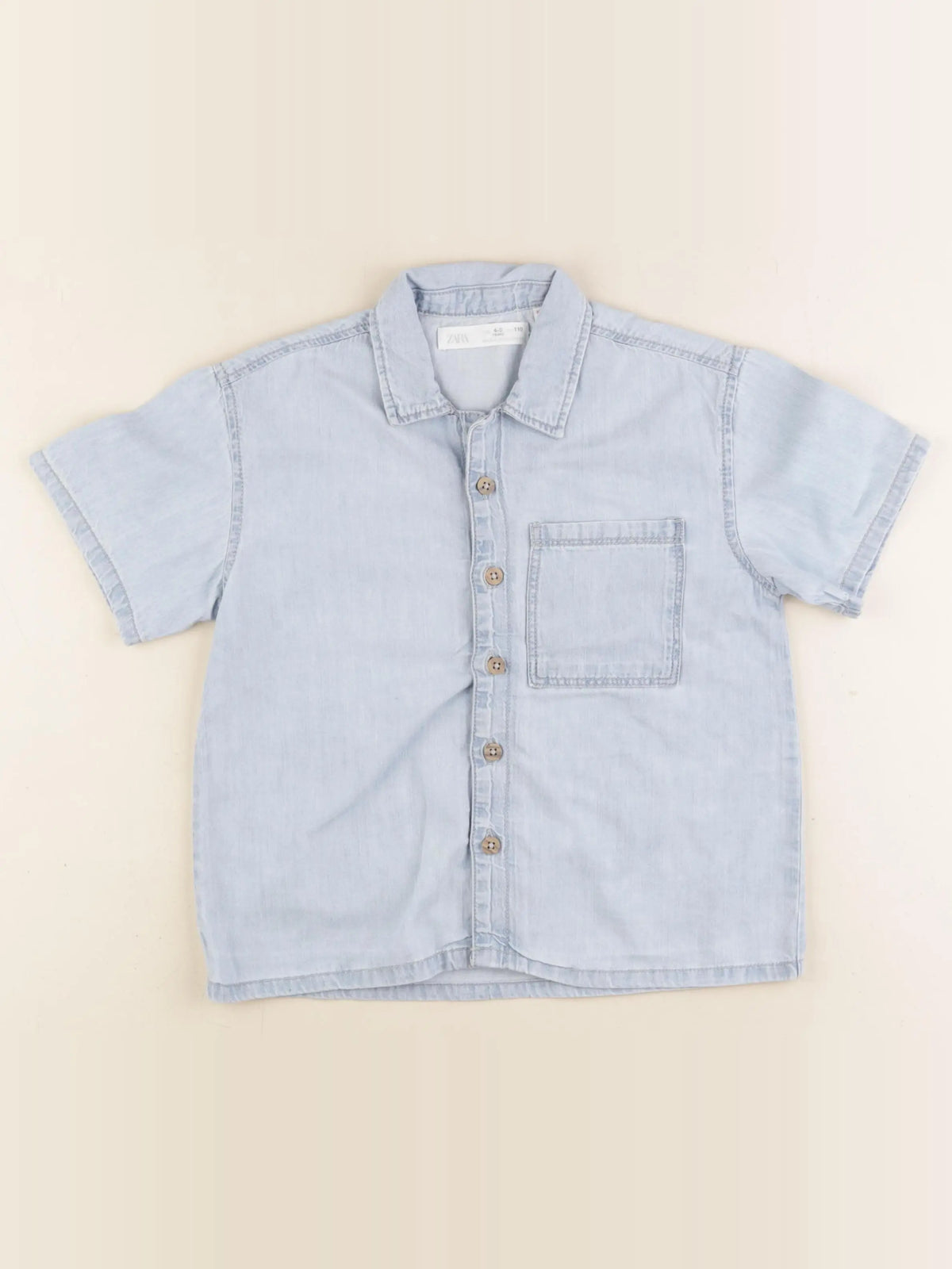 Zara - chemise bleu - 4/5 ans