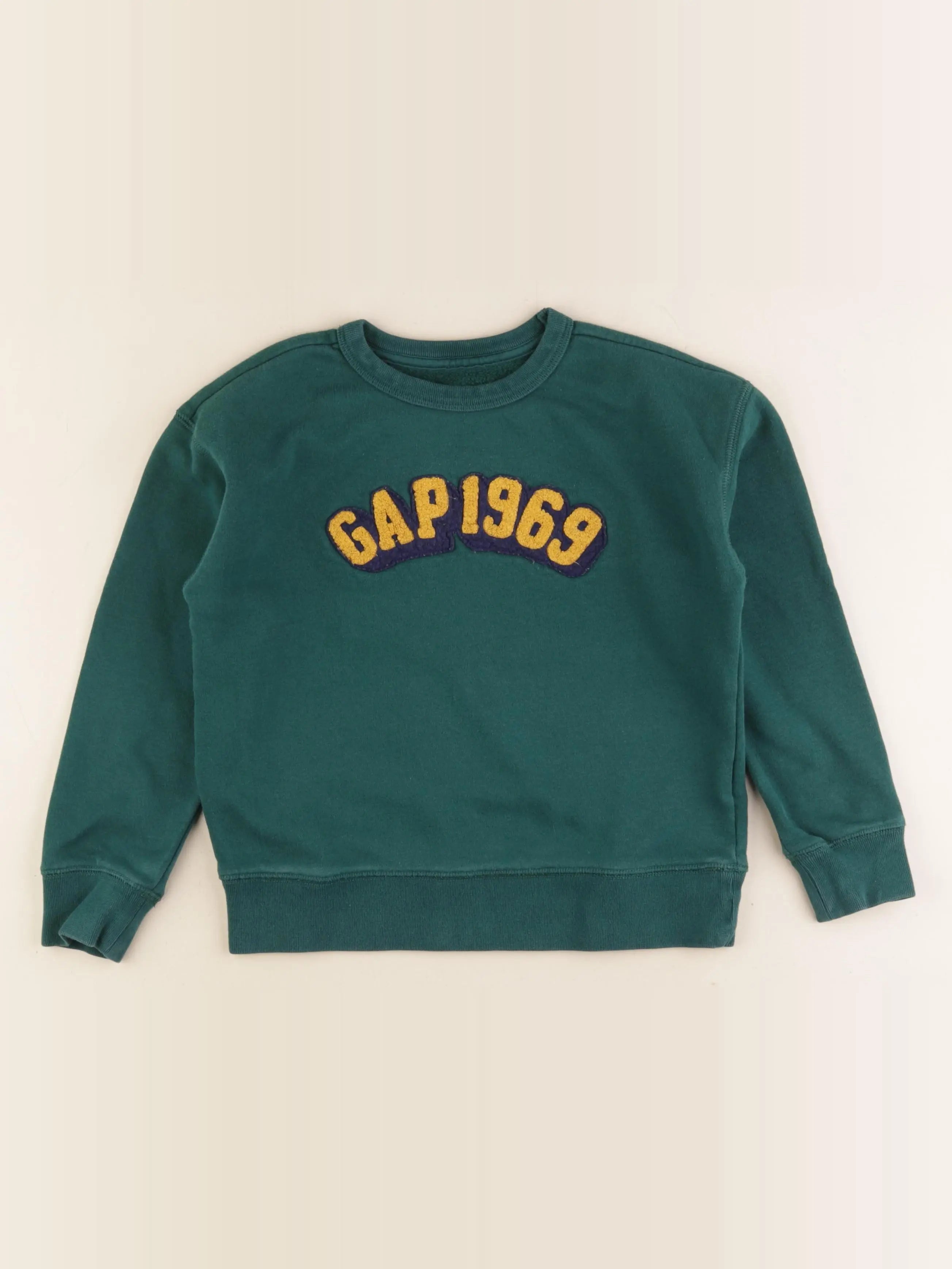 GAP - sweat vert - 6/7 ans